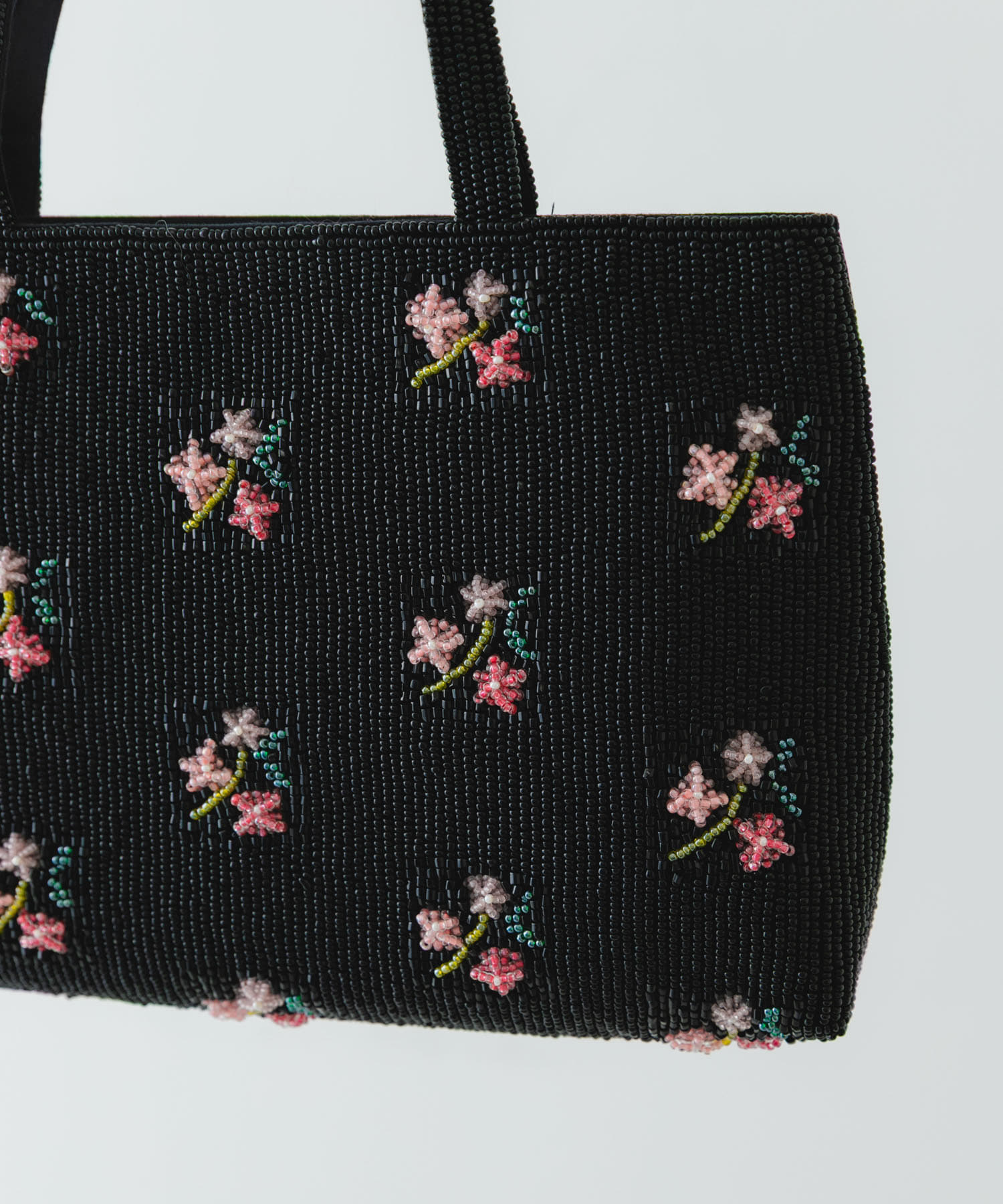 インド刺繍ビーズバッグ BLACK one