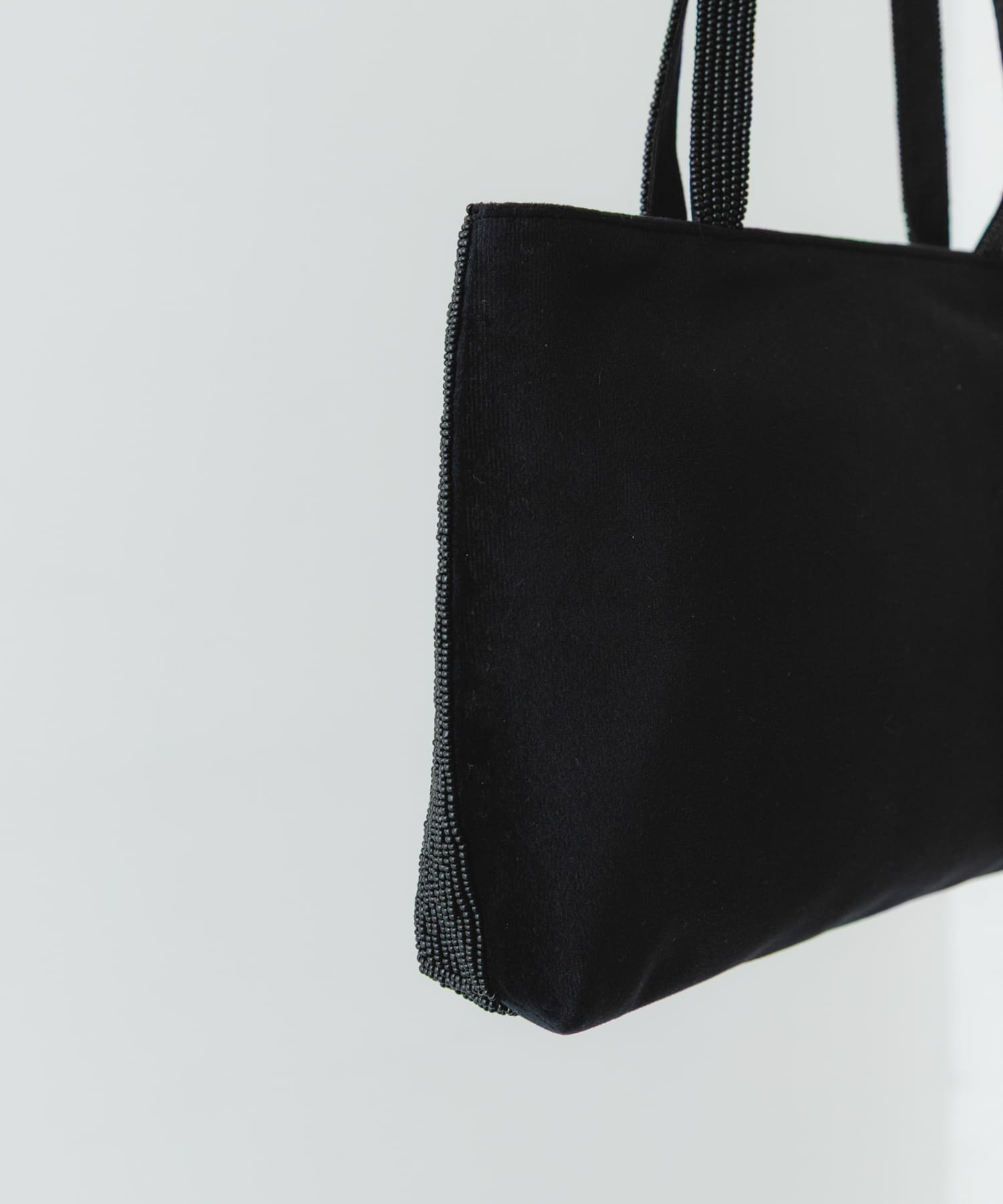 インド刺繍ビーズバッグ BLACK one
