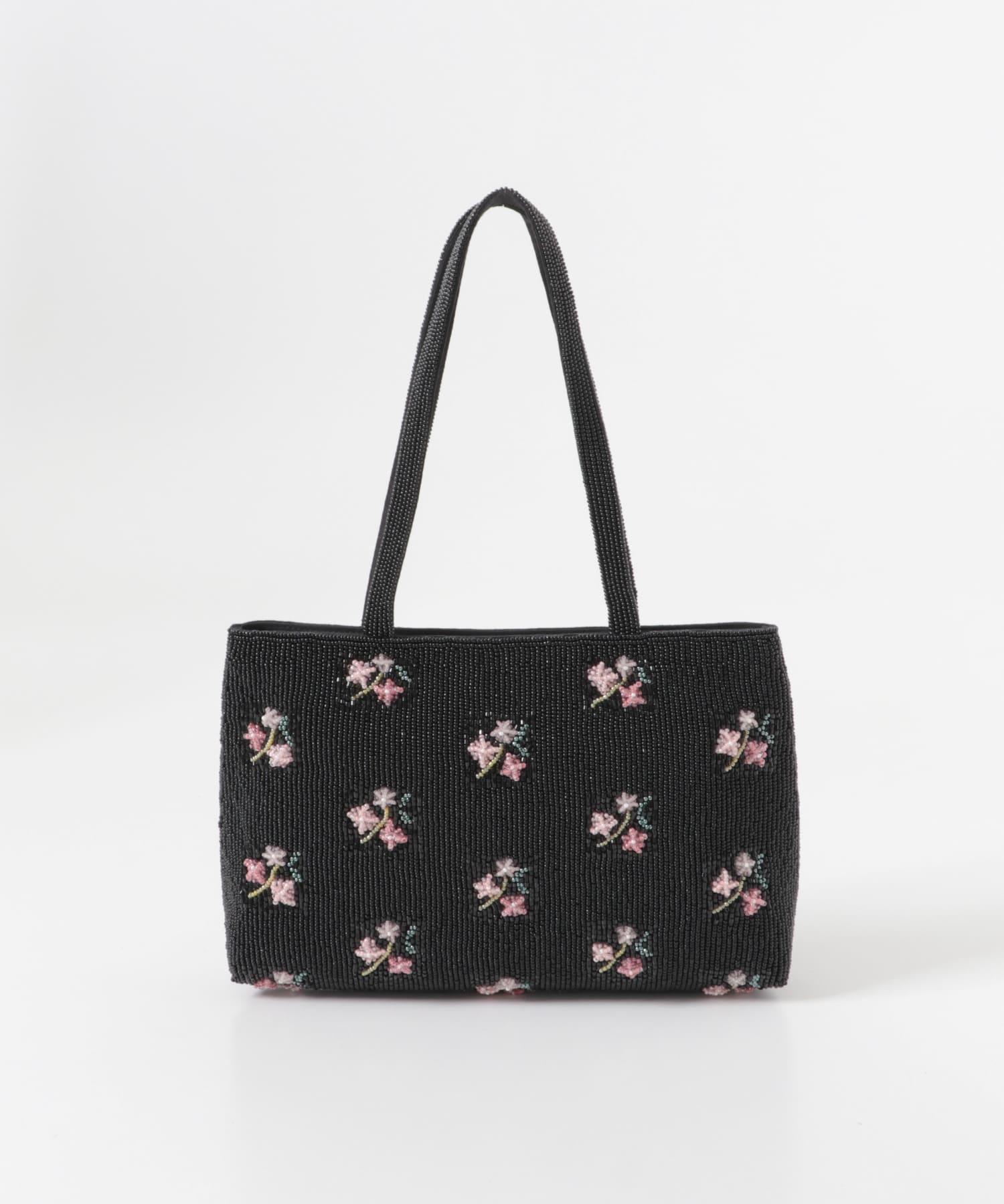 インド刺繍ビーズバッグ BLACK one