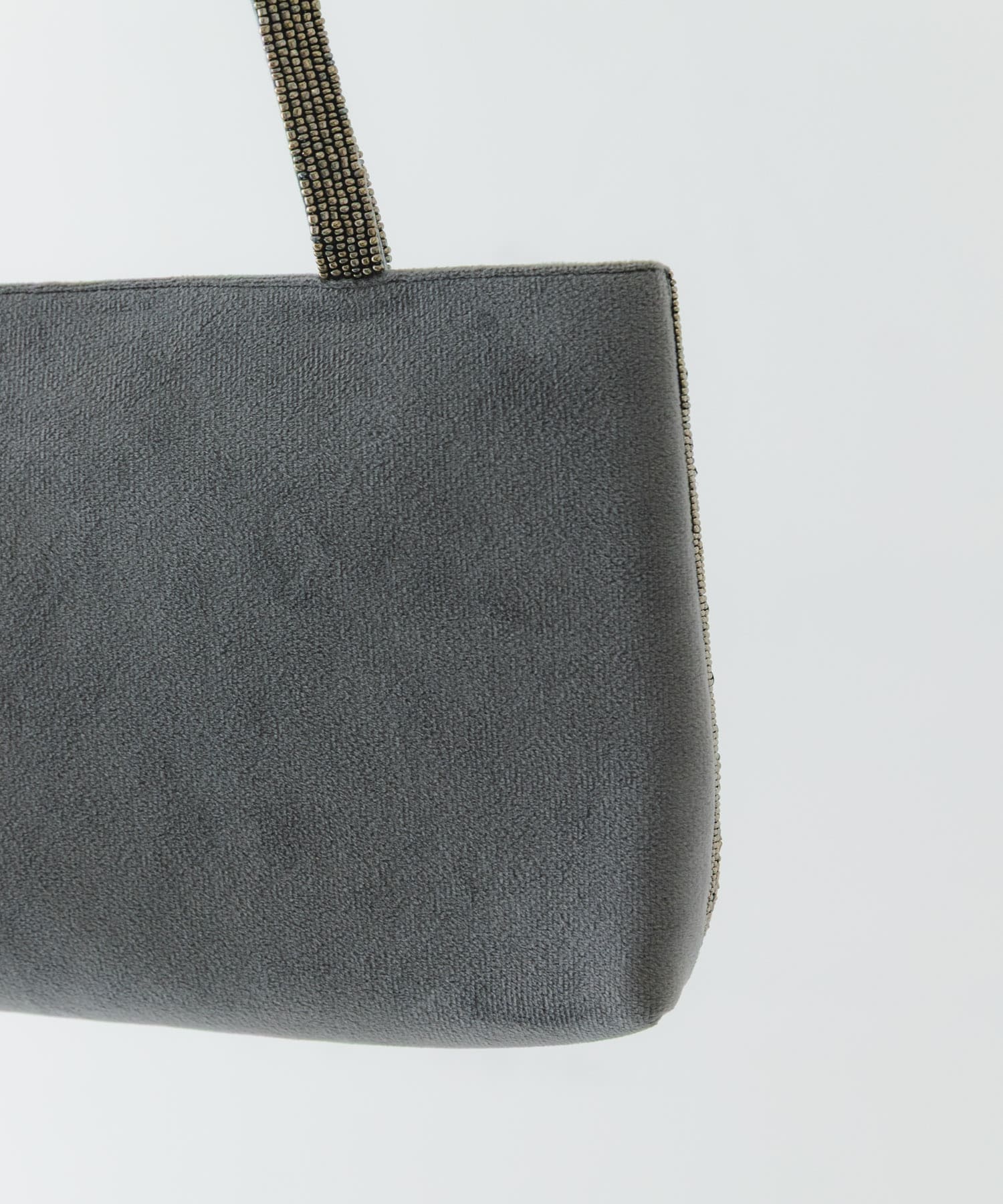 インド刺繍ビーズバッグ GRAY one
