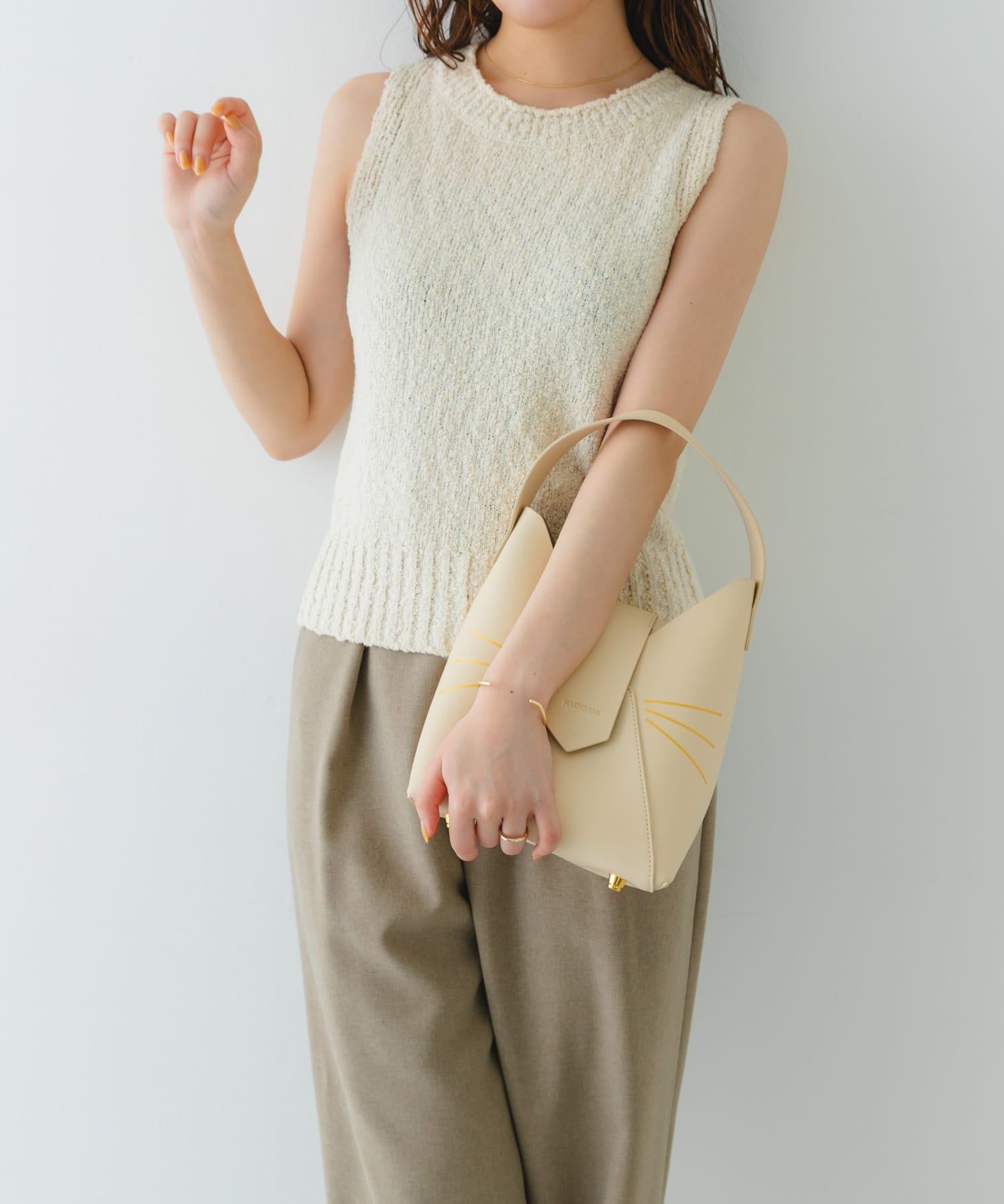『別注』Hashibami×RODESKO　フェズネコヒゲハンドルバッグ OFF one