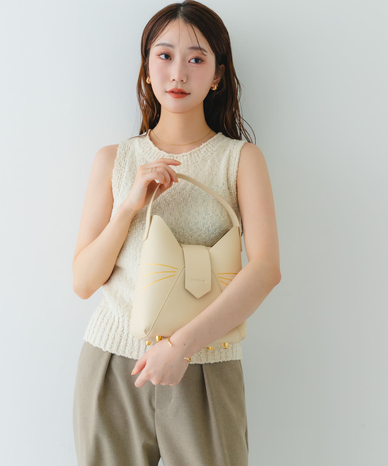 『別注』Hashibami×RODESKO　フェズネコヒゲハンドルバッグ OFF one