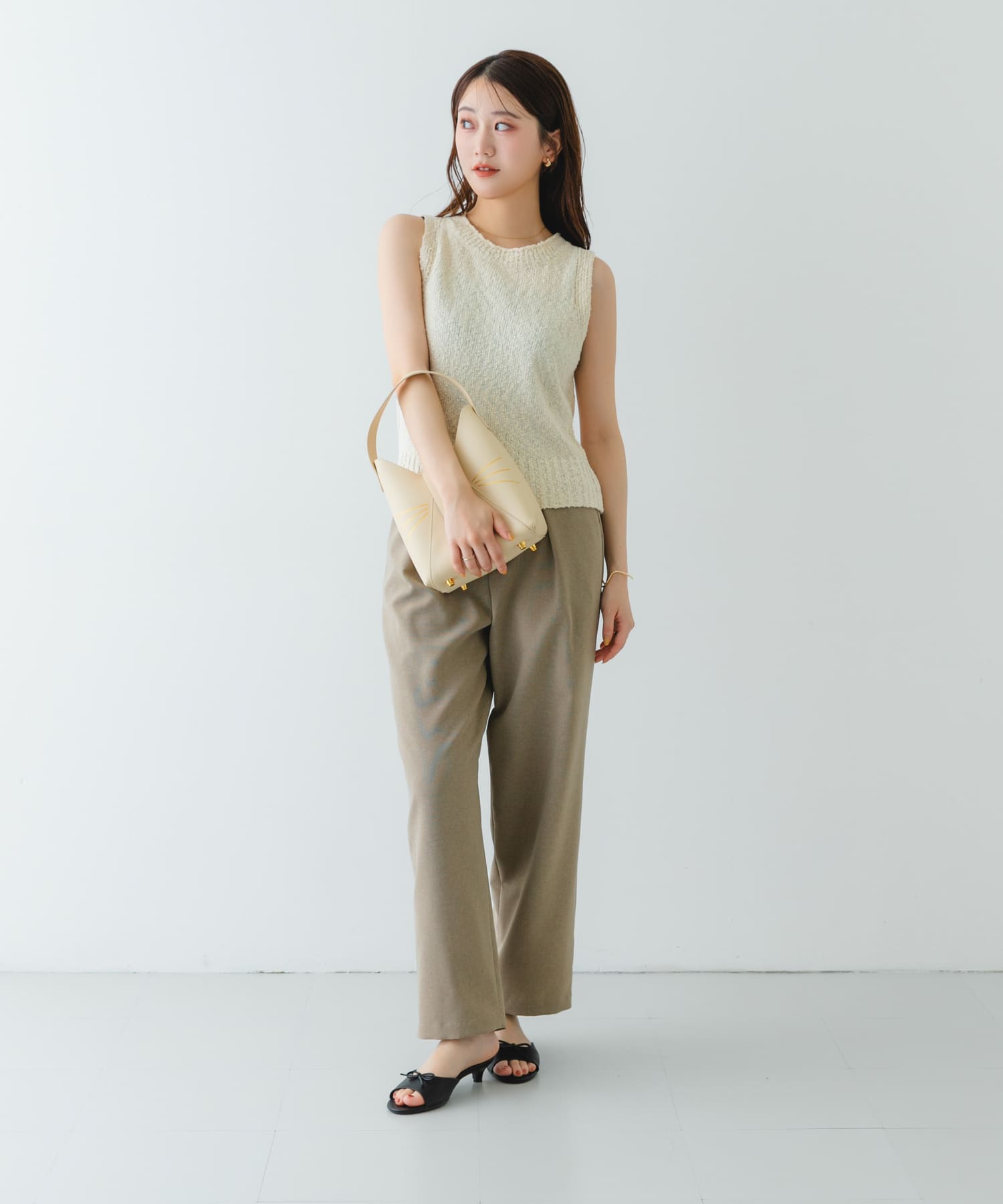 『別注』Hashibami×RODESKO　フェズネコヒゲハンドルバッグ OFF one