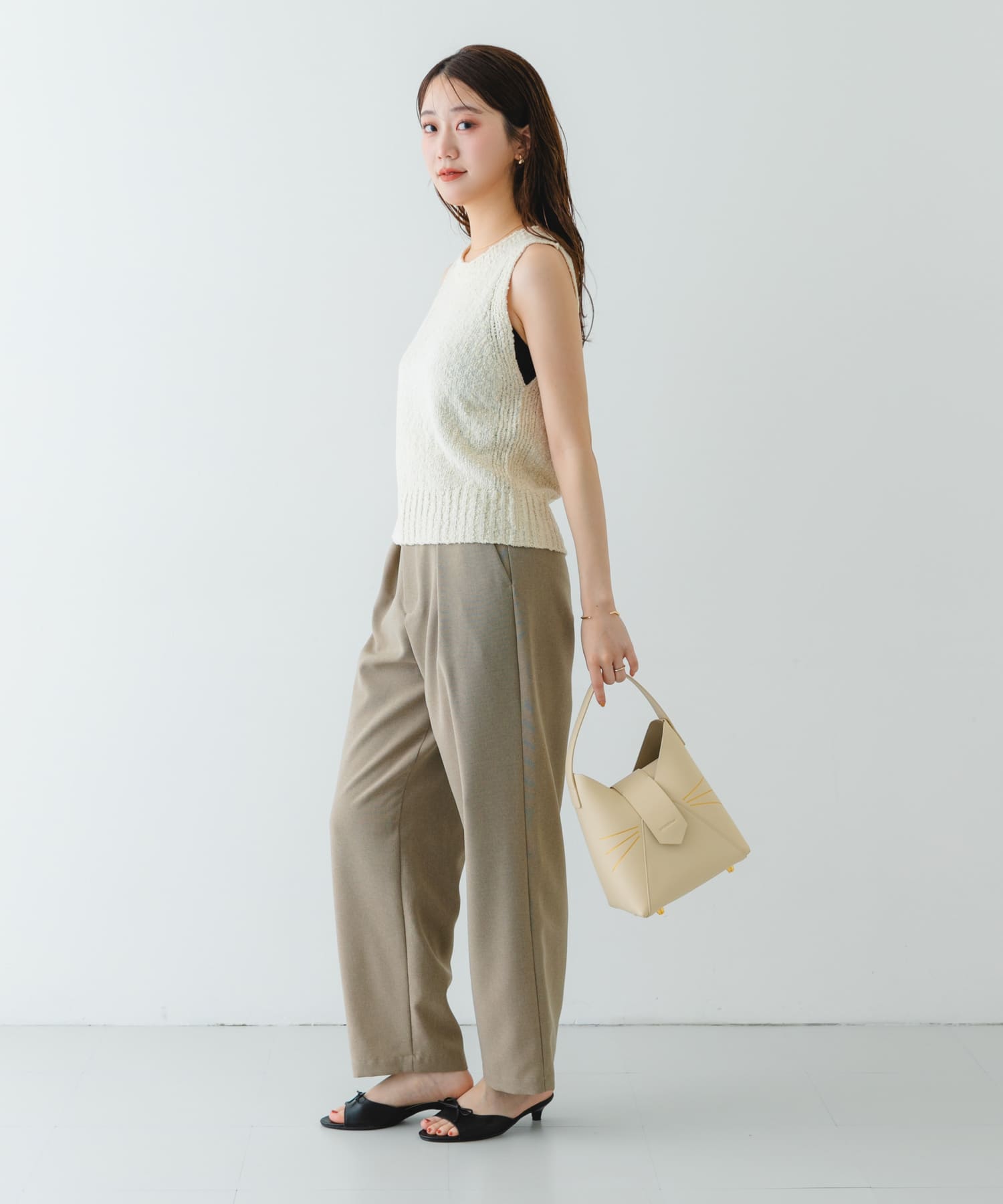 『別注』Hashibami×RODESKO　フェズネコヒゲハンドルバッグ OFF one