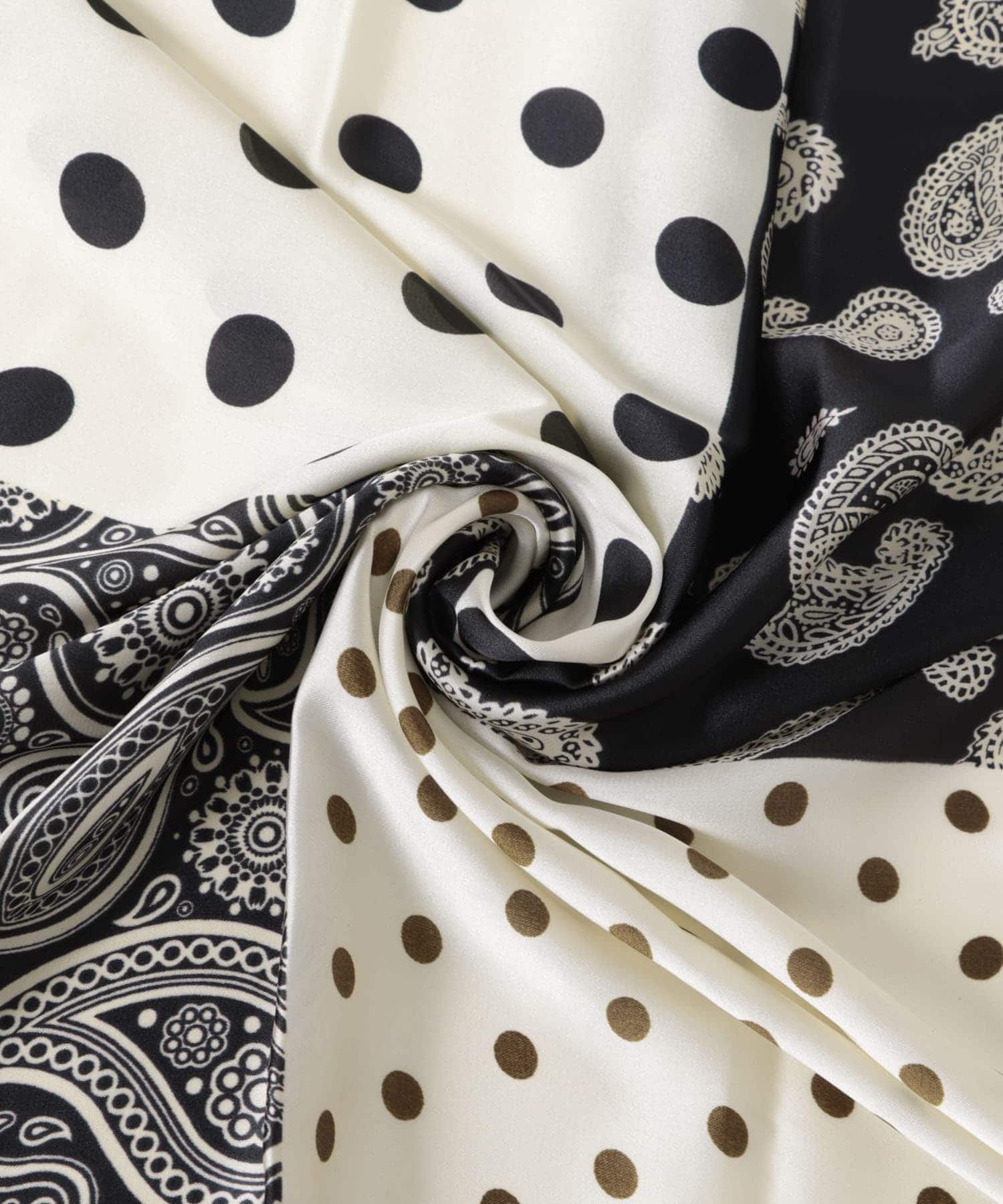 ドットペイズリースカーフ NAVY one