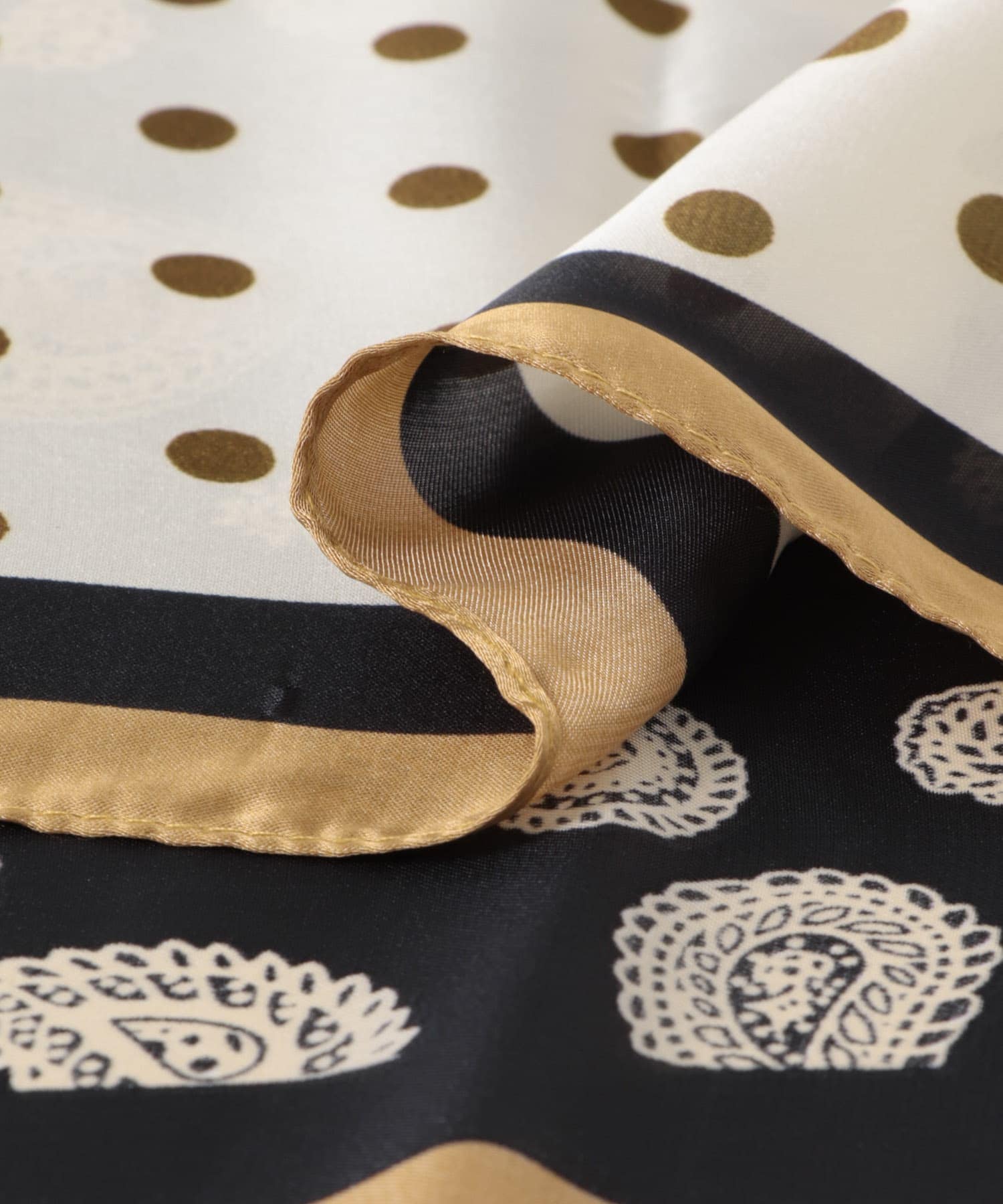 ドットペイズリースカーフ NAVY one