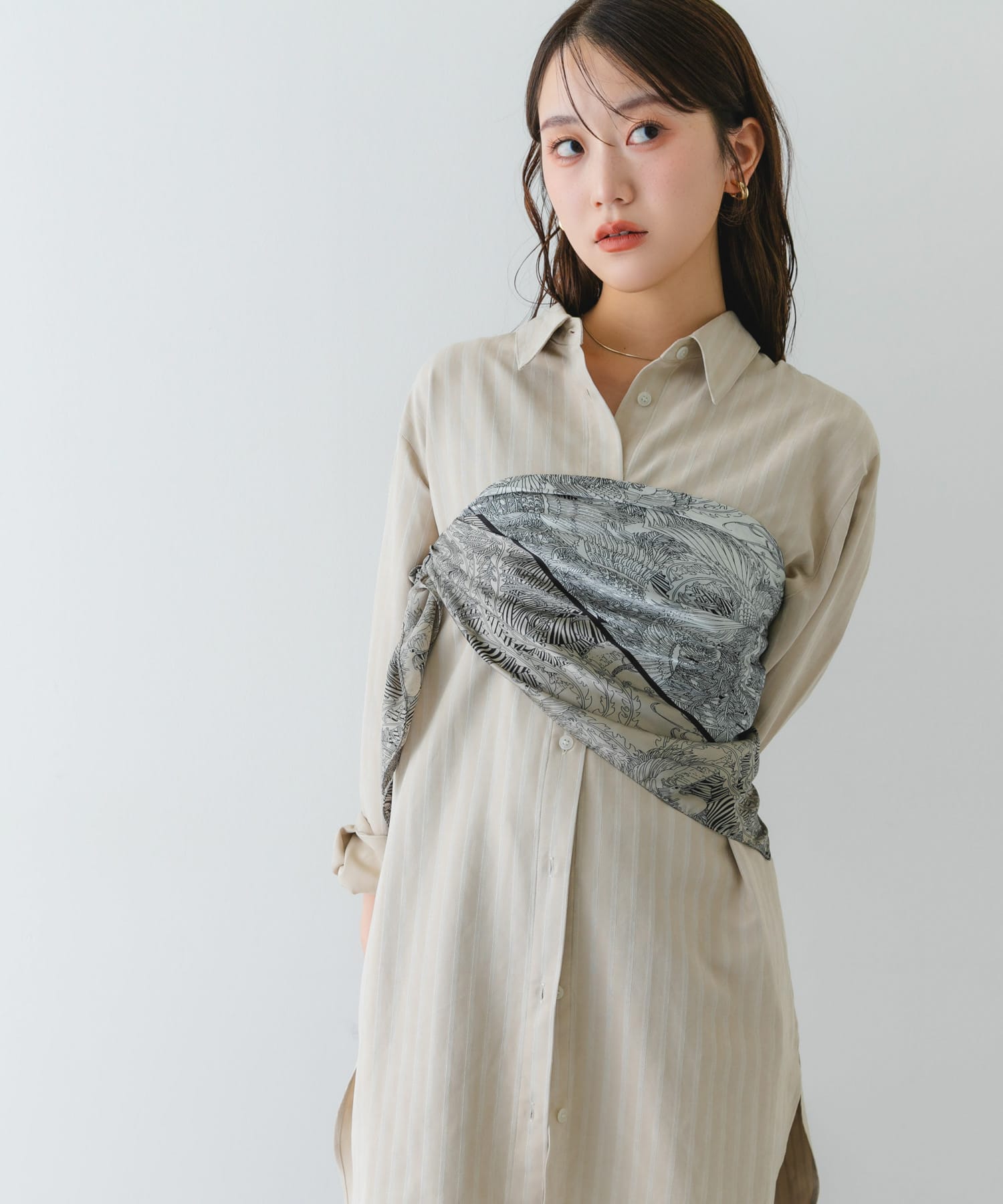 パネルスカーフ GRAY one