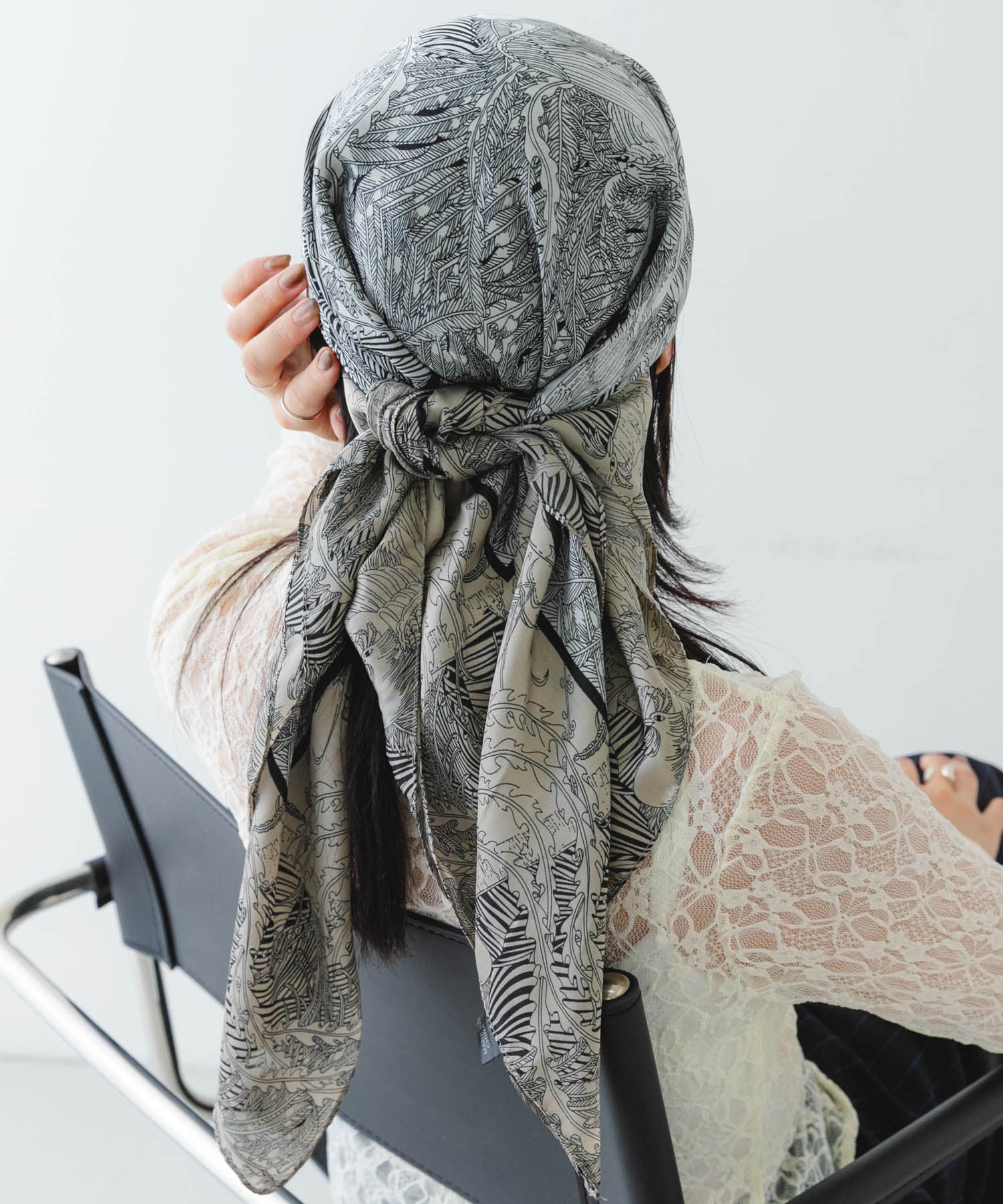 パネルスカーフ GRAY one