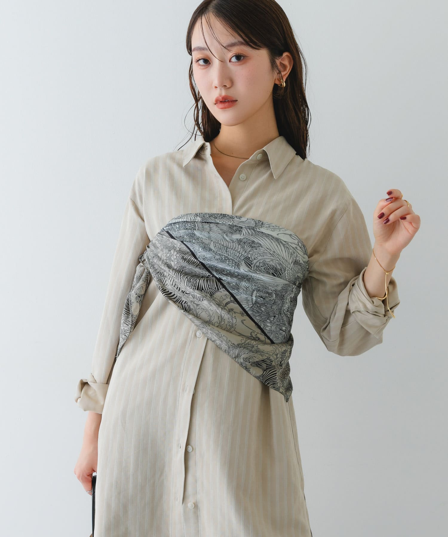 パネルスカーフ GRAY one