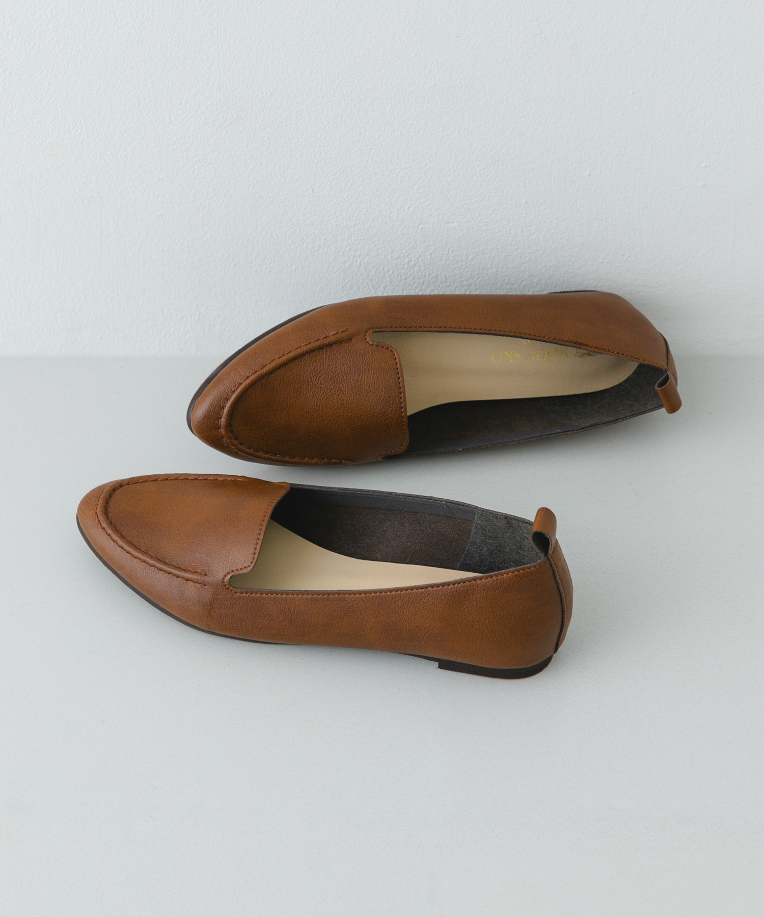 『WEB限定』『MADE IN JAPAN』やわらかスリッポン BROWN 36