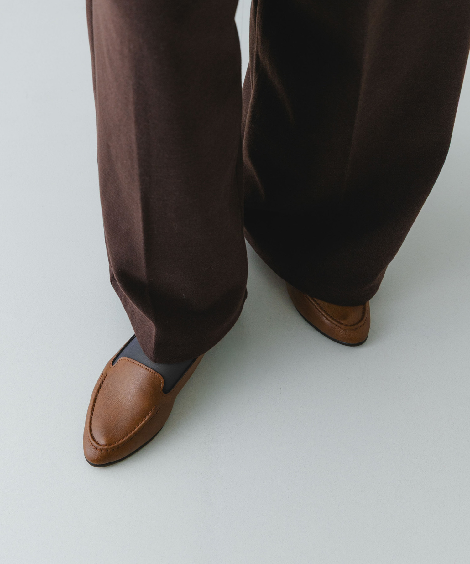 『WEB限定』『MADE IN JAPAN』やわらかスリッポン BROWN 36