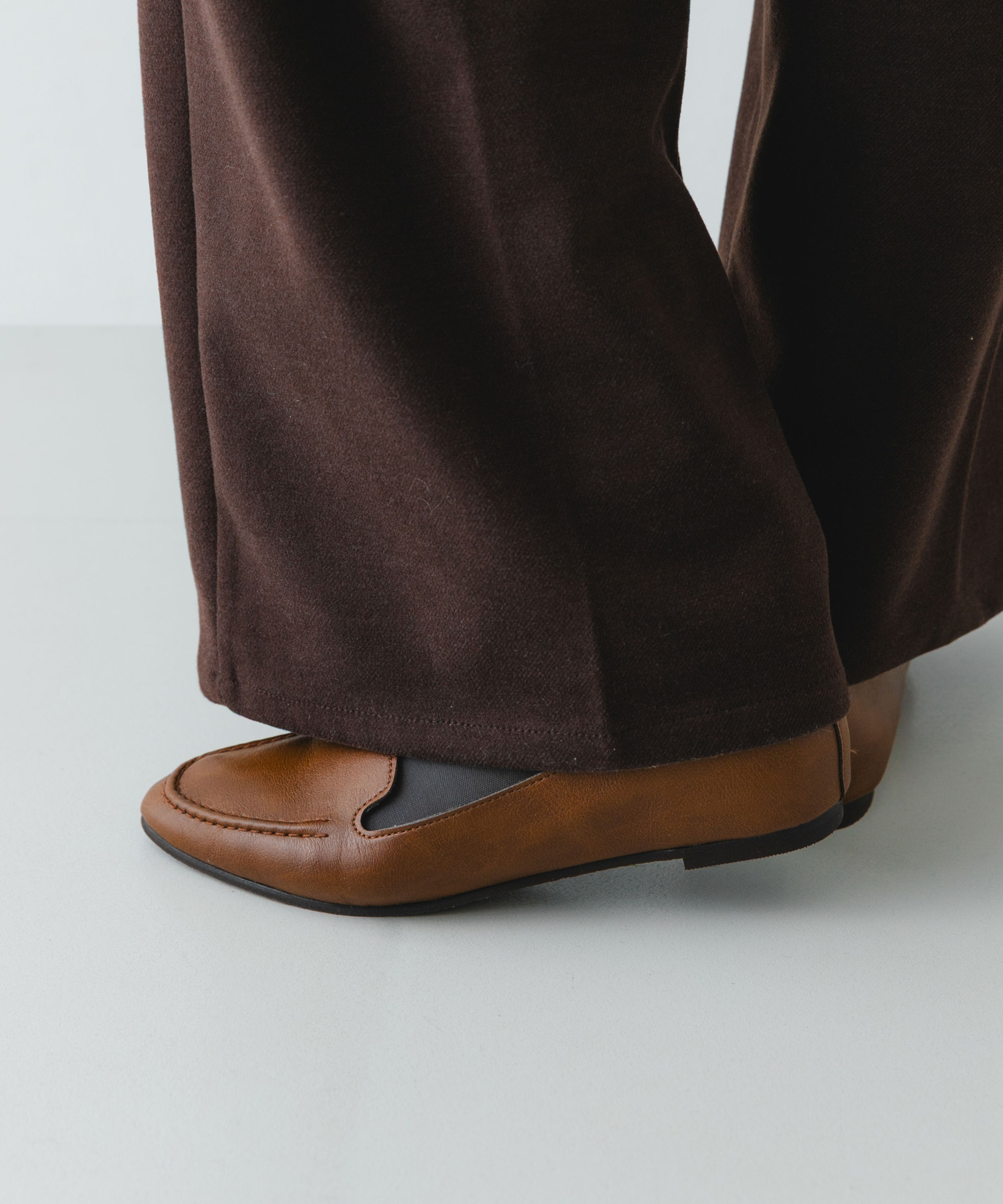 『WEB限定』『MADE IN JAPAN』やわらかスリッポン BROWN 36