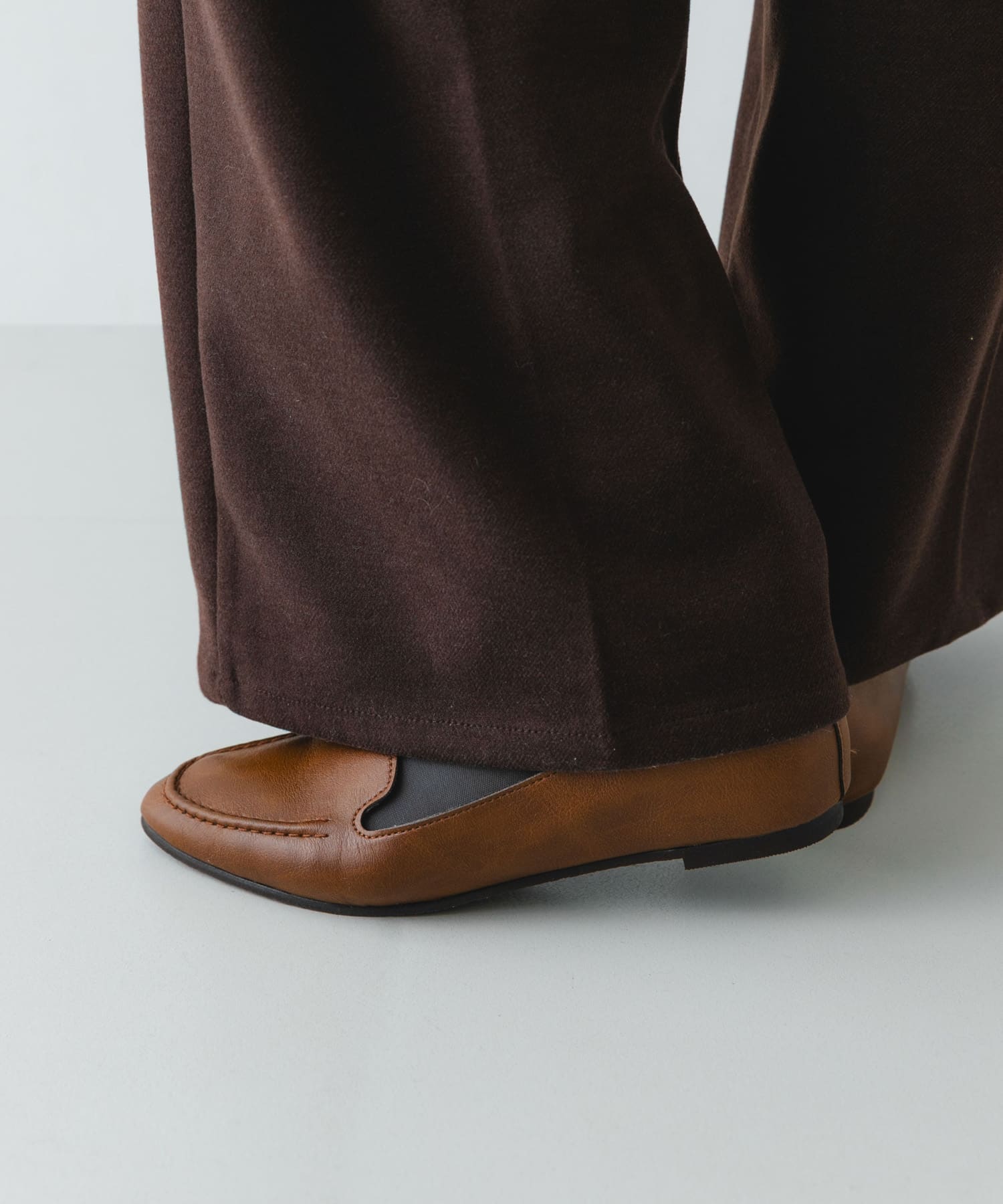『WEB限定』『MADE IN JAPAN』やわらかスリッポン BROWN 36