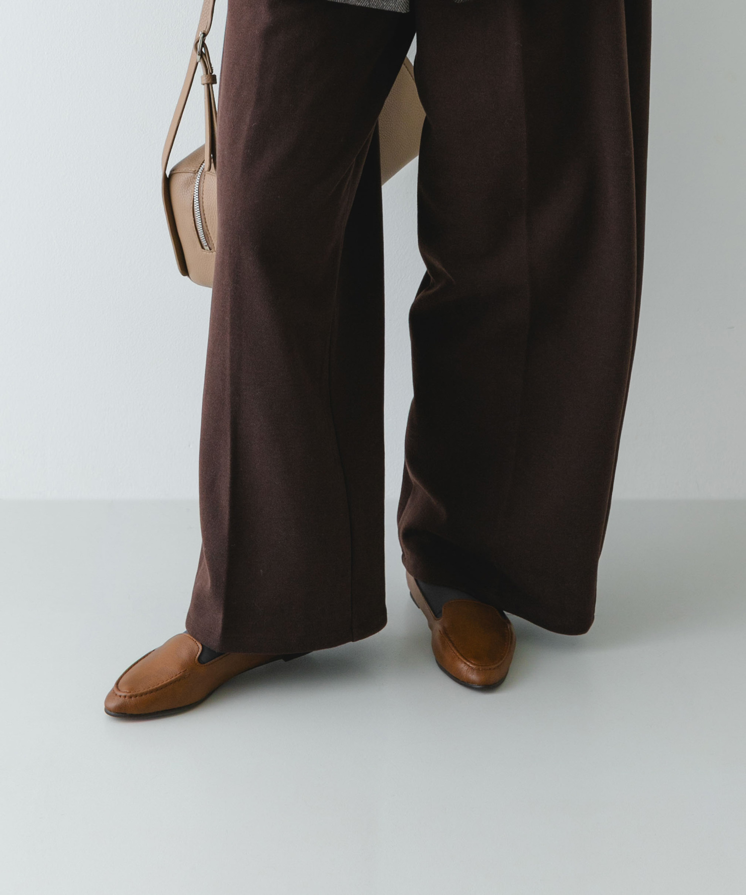 『WEB限定』『MADE IN JAPAN』やわらかスリッポン BROWN 36