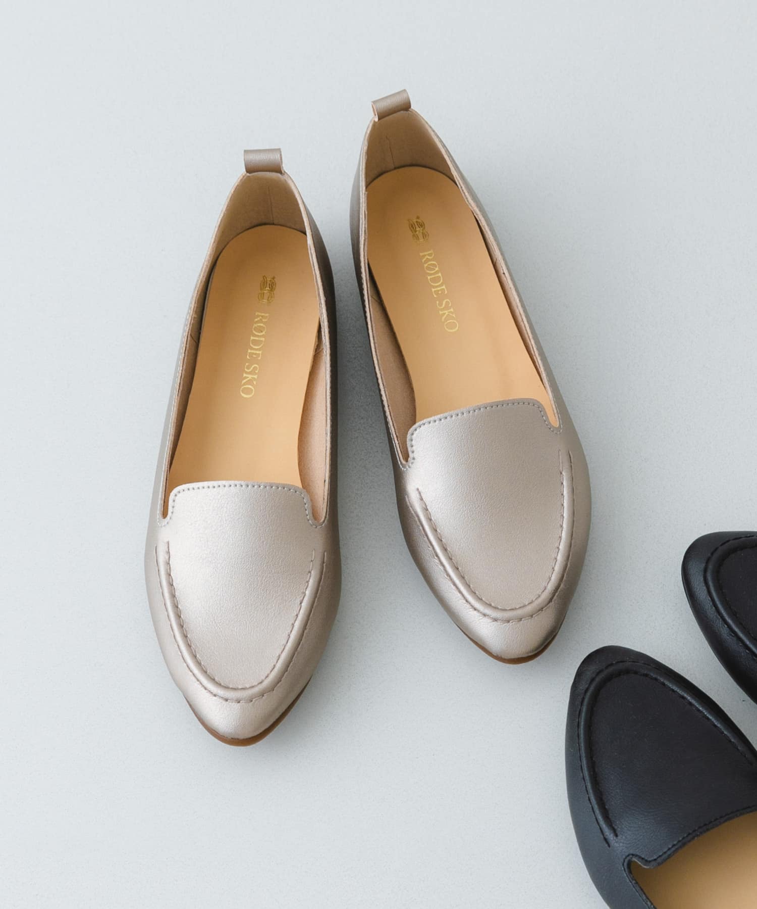 『WEB限定』『MADE IN JAPAN』やわらかスリッポン METALIC 36