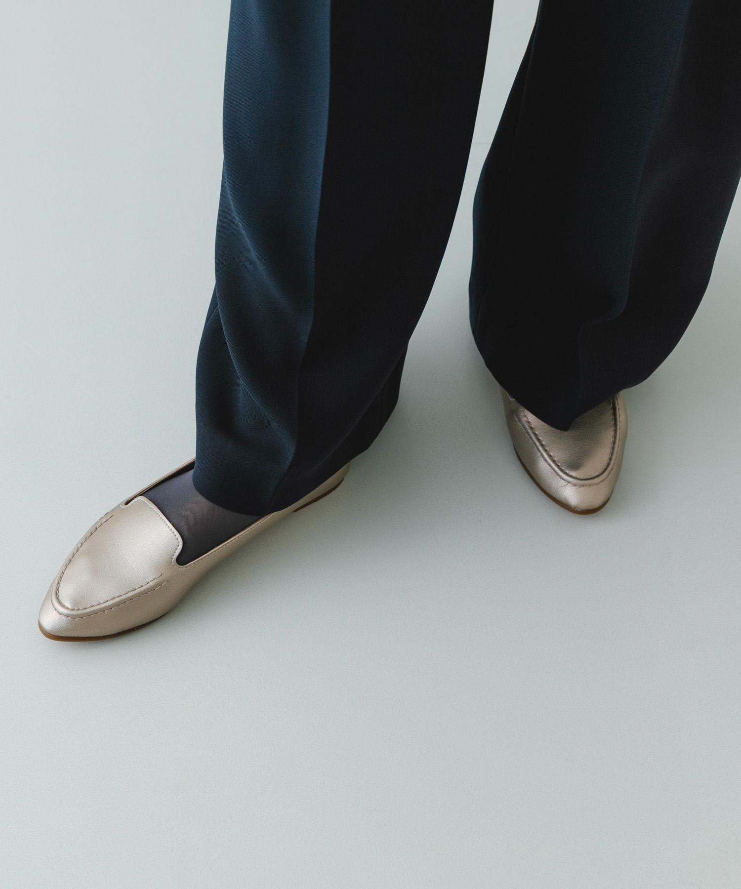 『WEB限定』『MADE IN JAPAN』やわらかスリッポン METALIC 36
