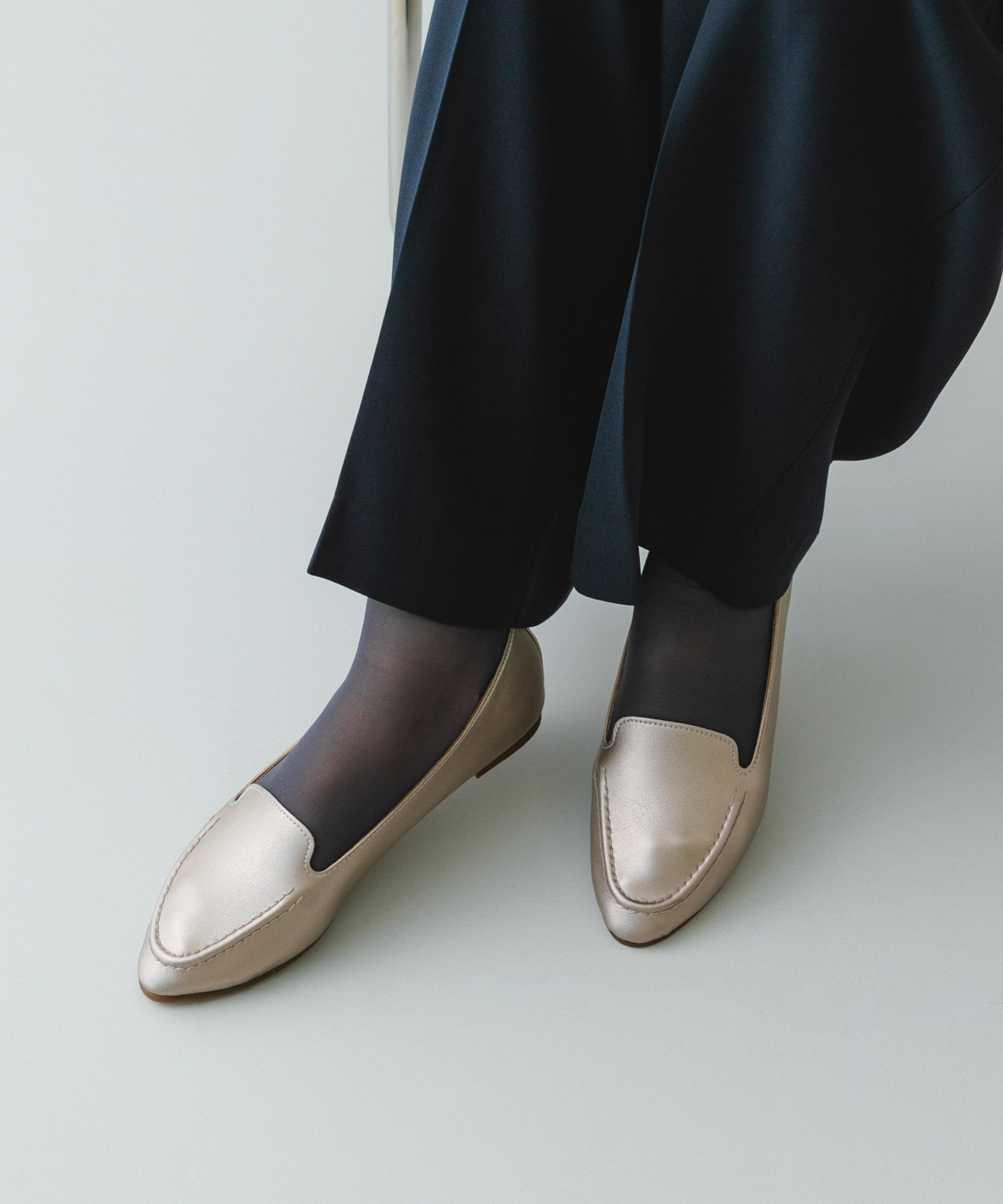 『WEB限定』『MADE IN JAPAN』やわらかスリッポン METALIC 36