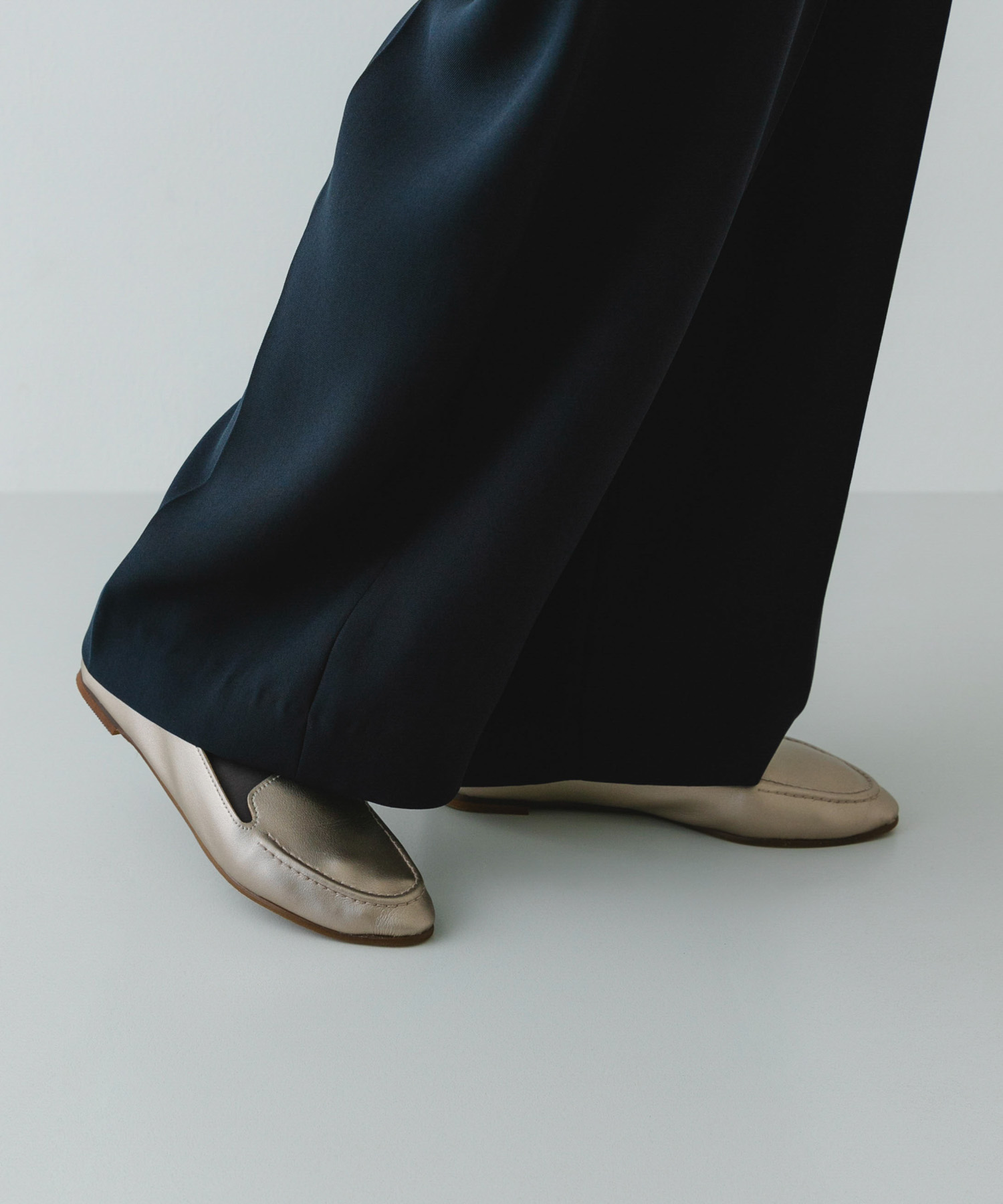 『WEB限定』『MADE IN JAPAN』やわらかスリッポン METALIC 36