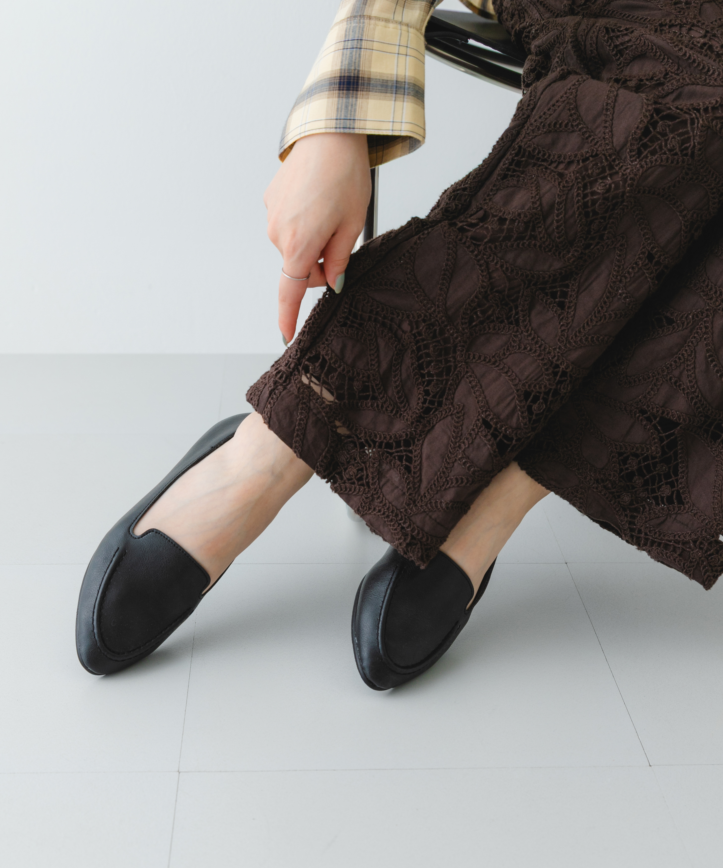 『WEB限定』『MADE IN JAPAN』やわらかスリッポン BLACK 36