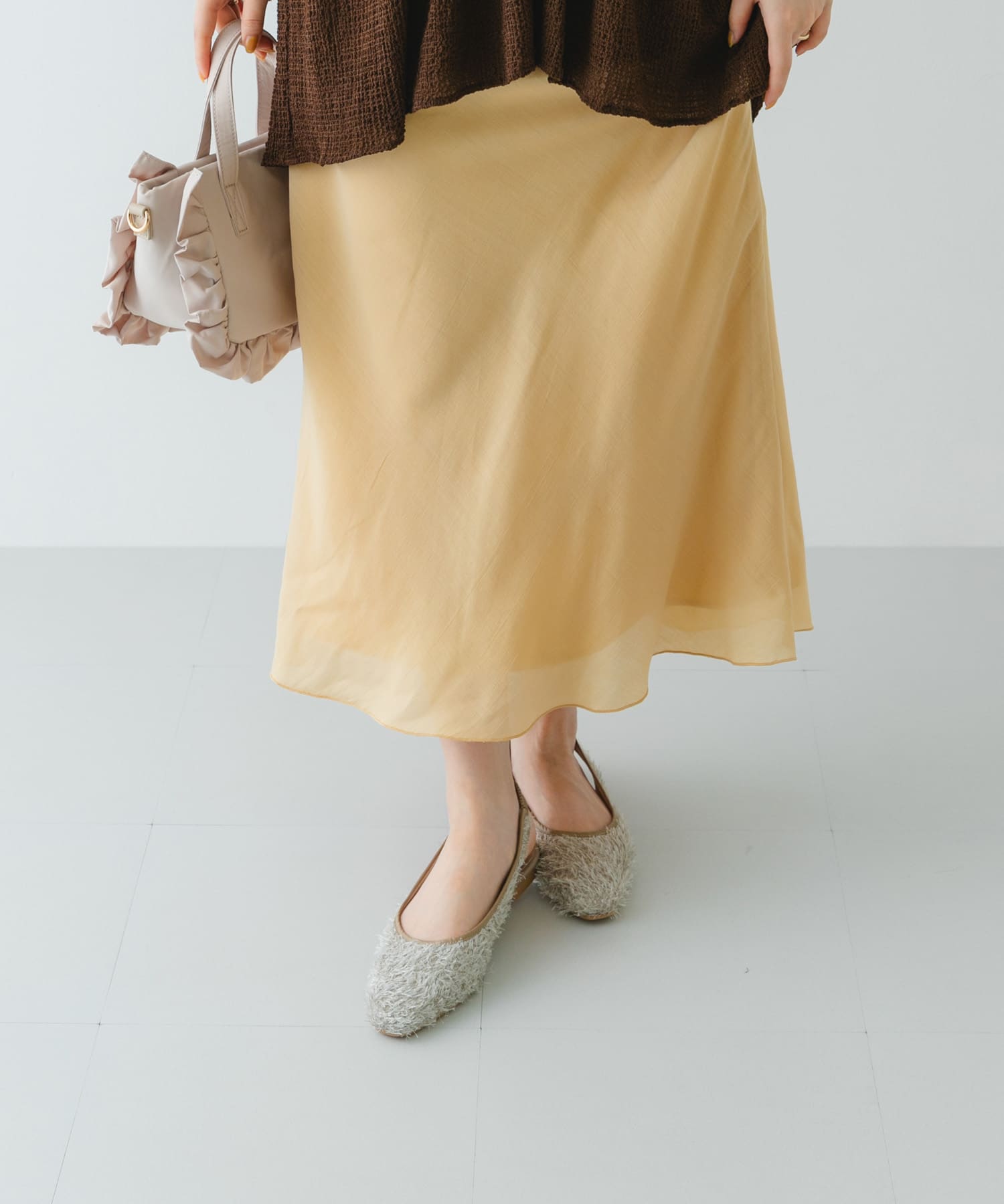 『MADE IN JAPAN』ヘアリーバックストラップミュール BEIGE 36