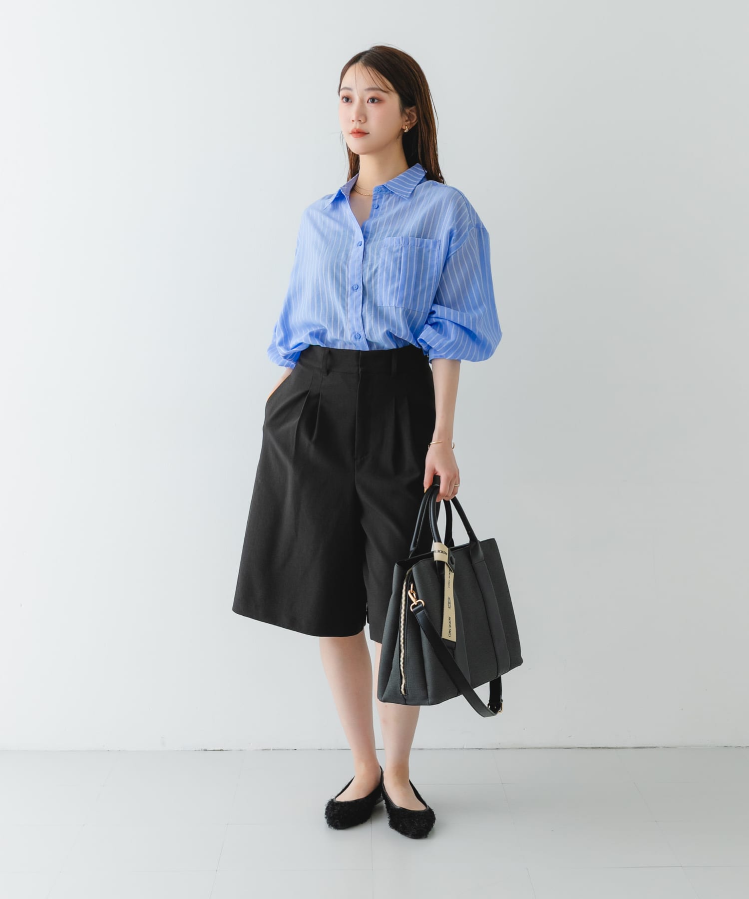 『MADE IN JAPAN』ヘアリーバックストラップミュール BLACK 36