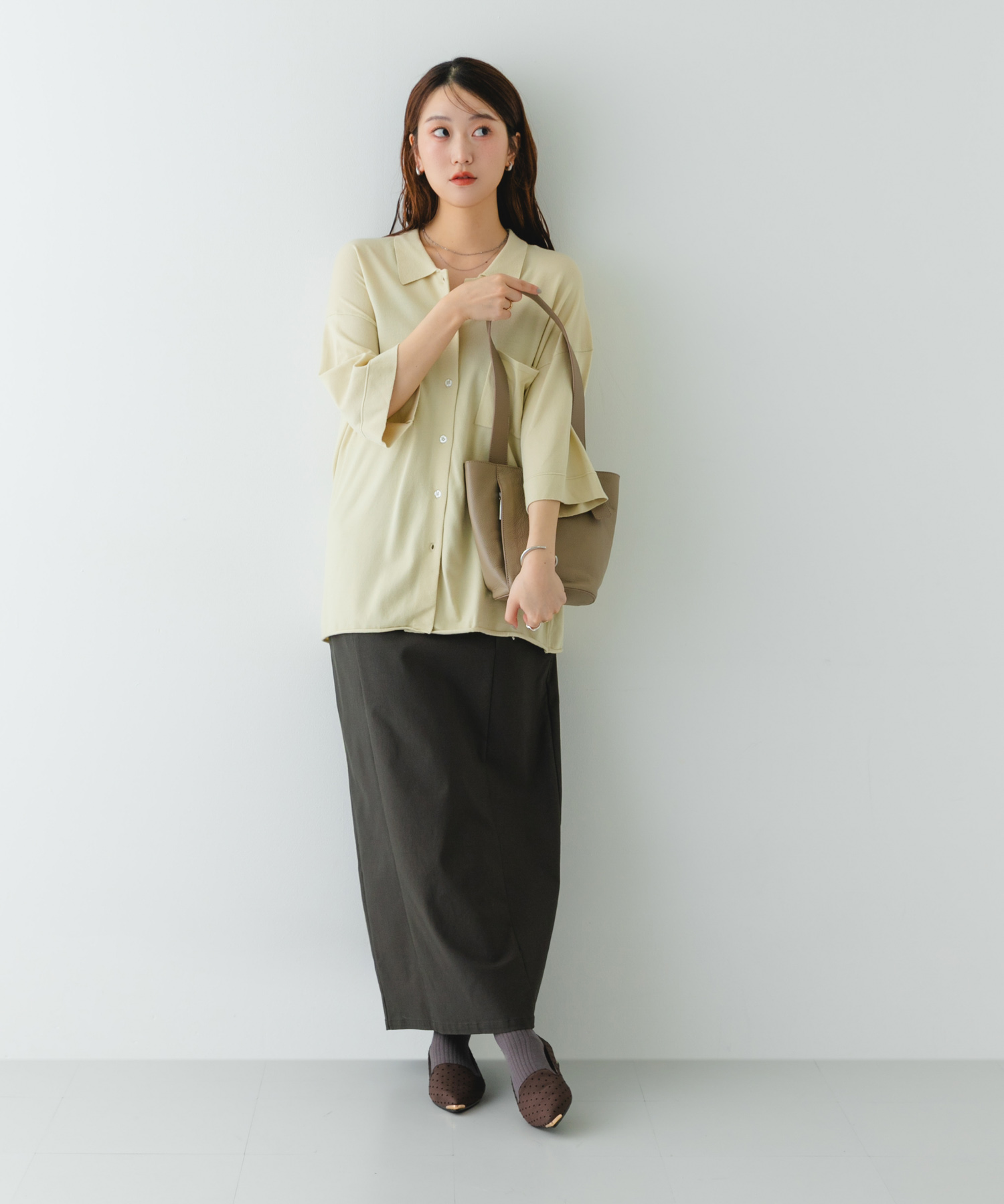 『MADE IN JAPAN』　トゥメタルローファー BROWN/D 36