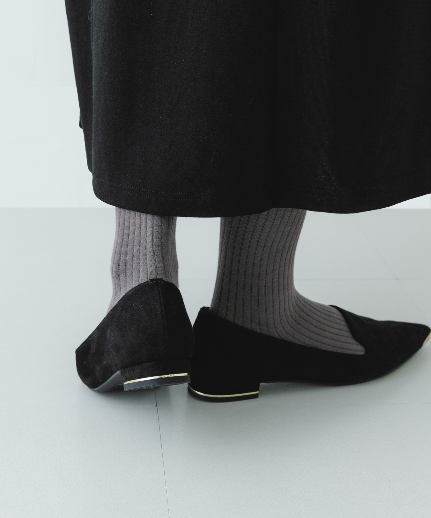 『MADE IN JAPAN』　トゥメタルローファー BLACK/S 36