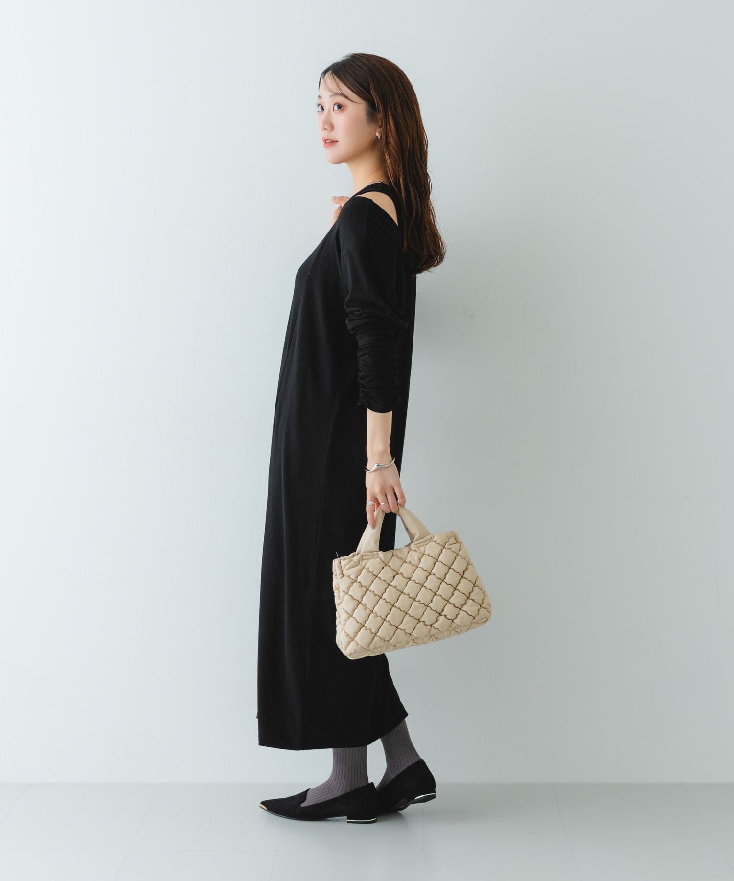 『MADE IN JAPAN』　トゥメタルローファー BLACK/S 36