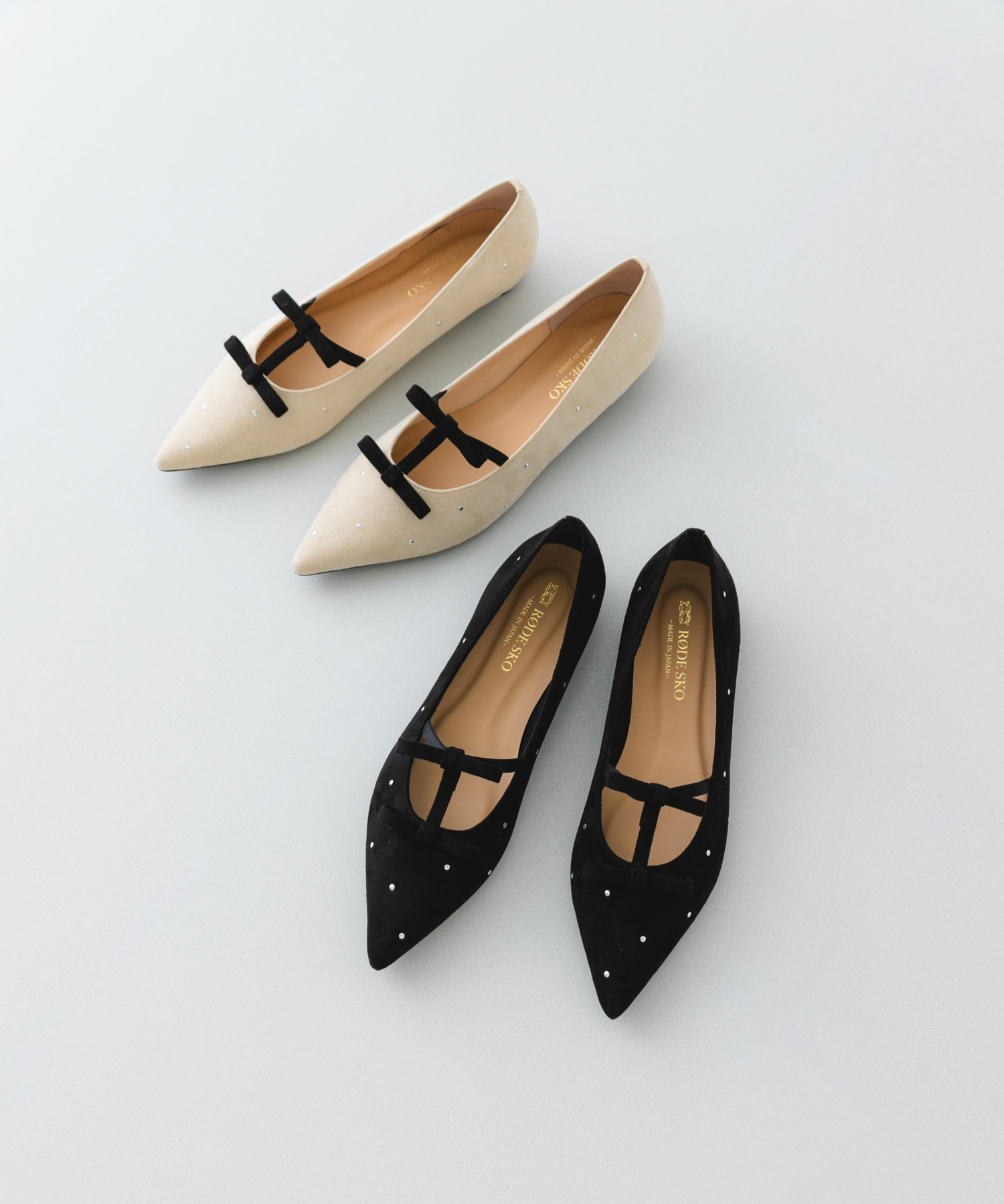 2センチダブルリボンヒールパンプス BLACK 36