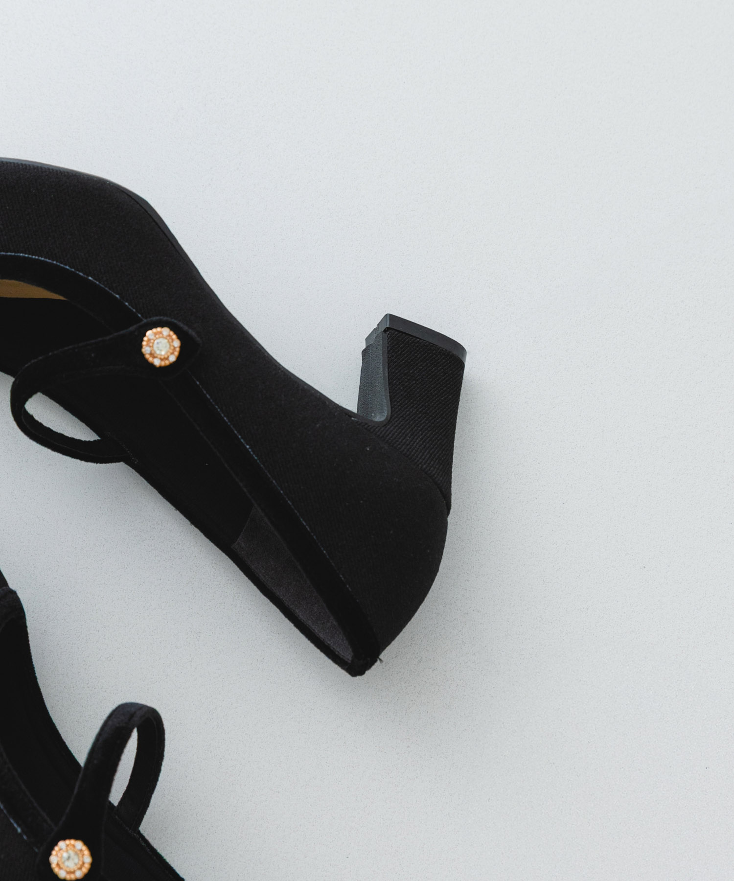 『MADE IN JAPAN』　チャンキーヒールメリージェーンパンプス BLKxBLK 36