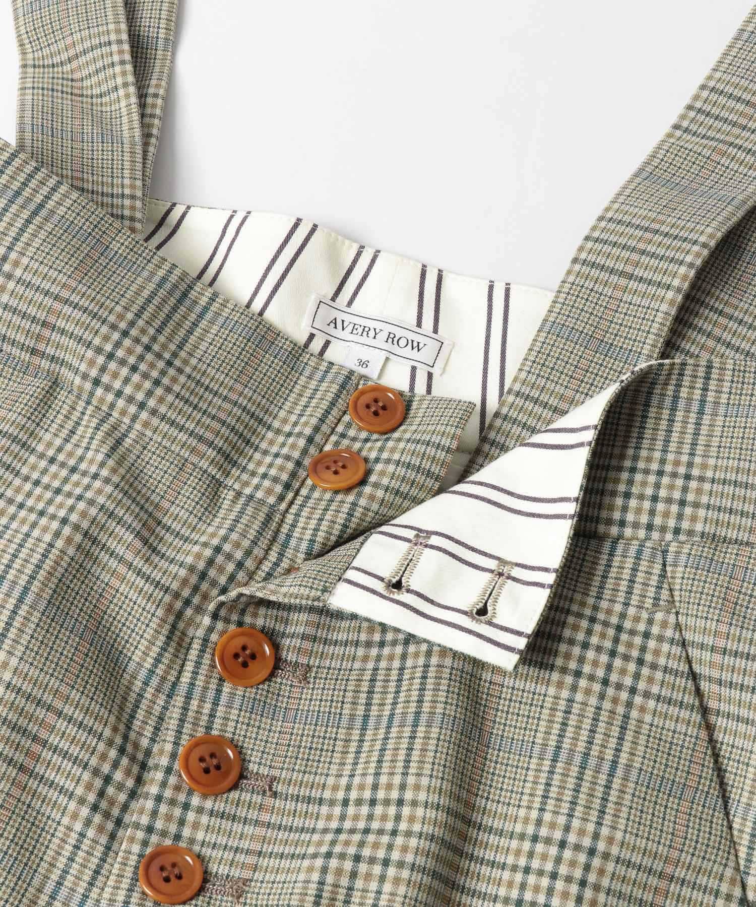 AVERY ROW　BUTTON FRONT TROUSERS∴ LT.BRN 36