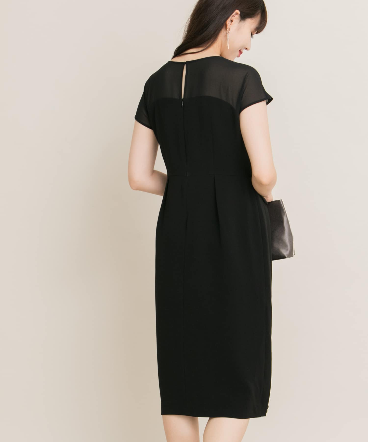 kaene×ROSSO　ウエストマークワンピース∴ BLACK FREE