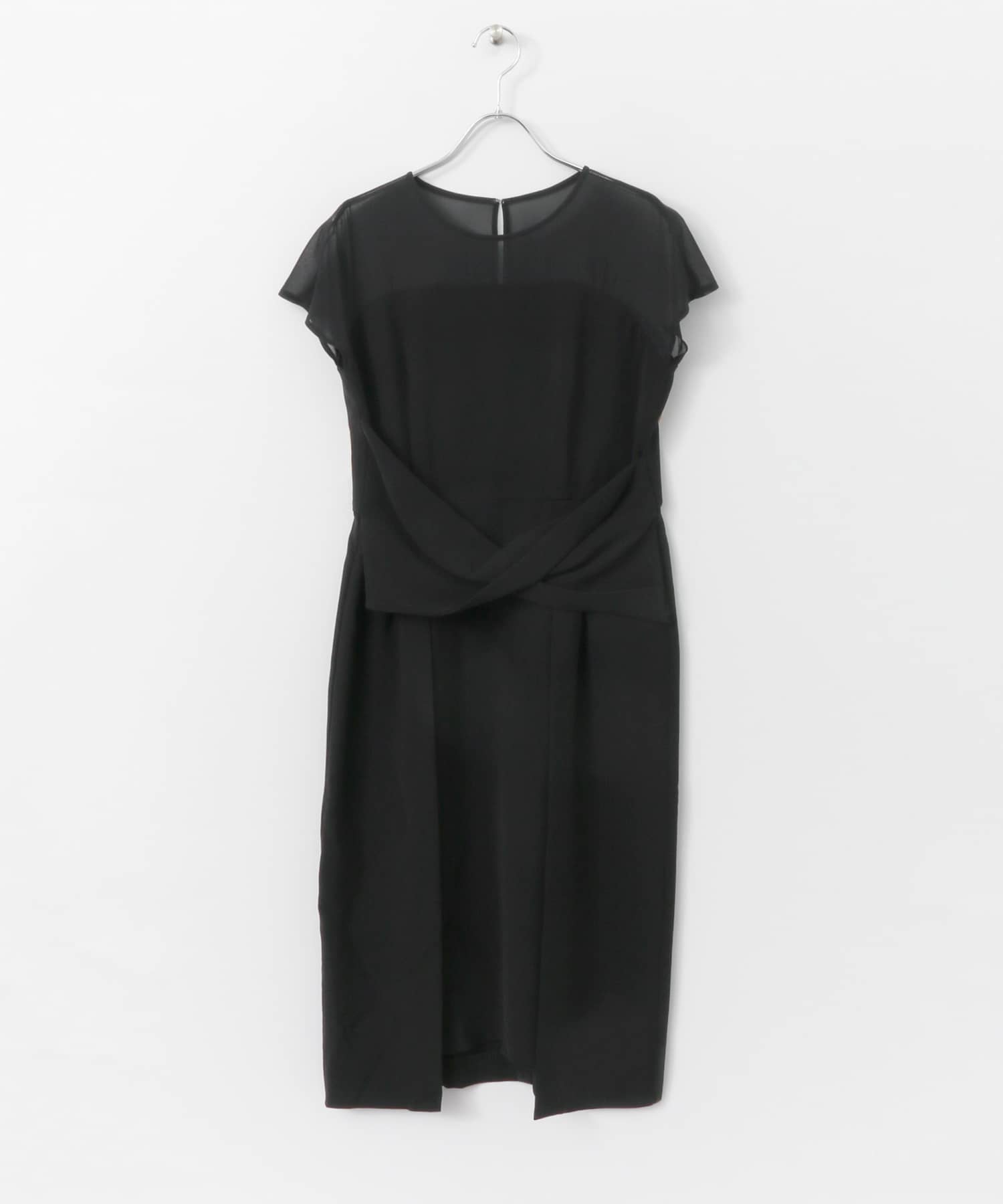 kaene×ROSSO　ウエストマークワンピース∴ BLACK FREE
