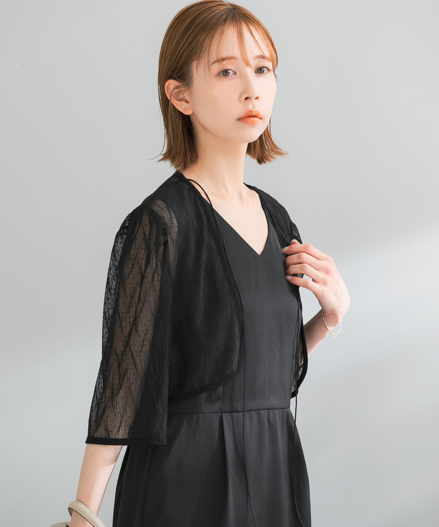 kaene　ボレロレイヤードドレス