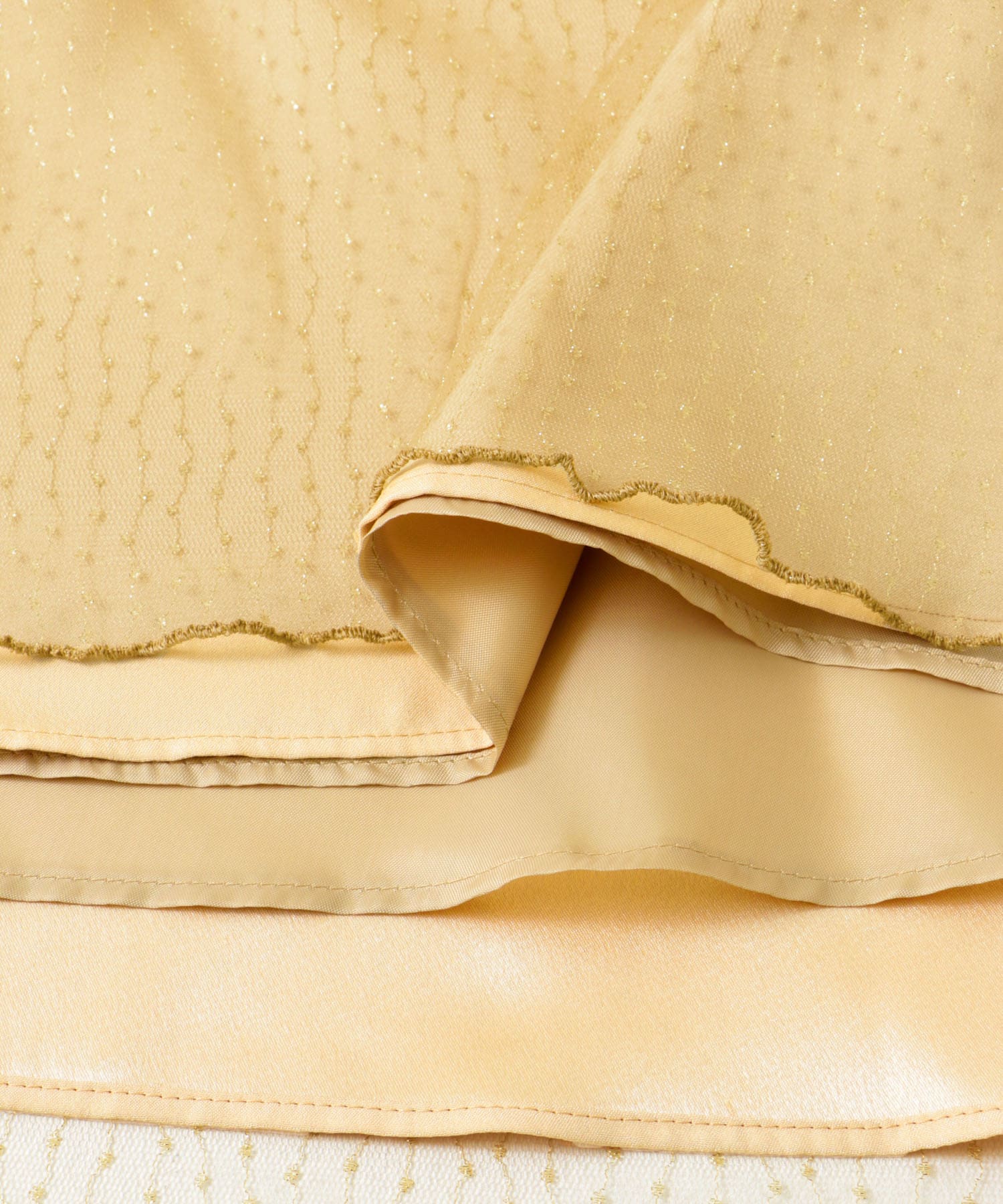 kaene　シャイニーチュールドレス beige 38
