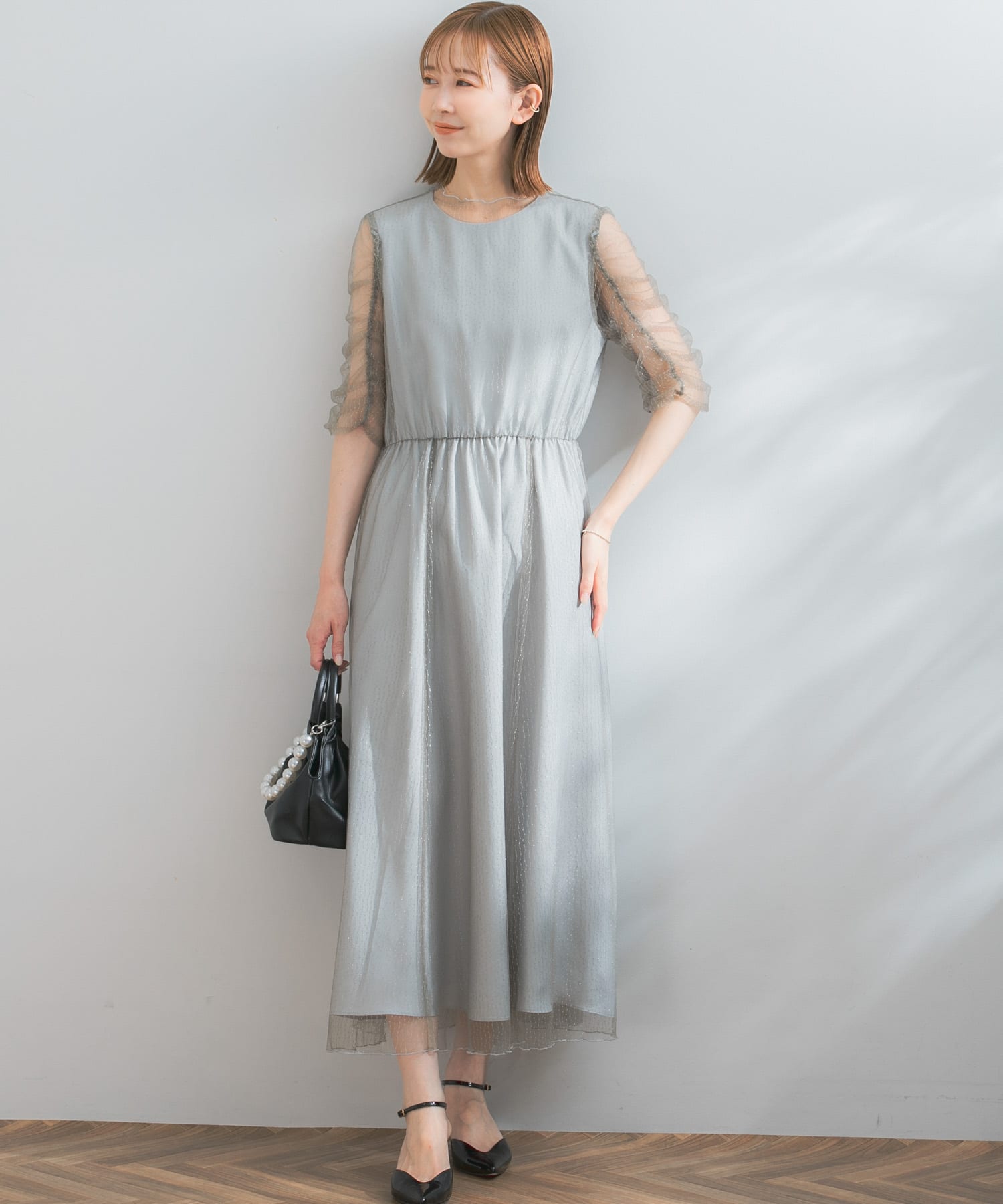 【URBAN RESERCH】パーティドレス【KAENE】 アーバンリサーチ ロッソ URBAN RESEARCH ROSSO kaene ラメ