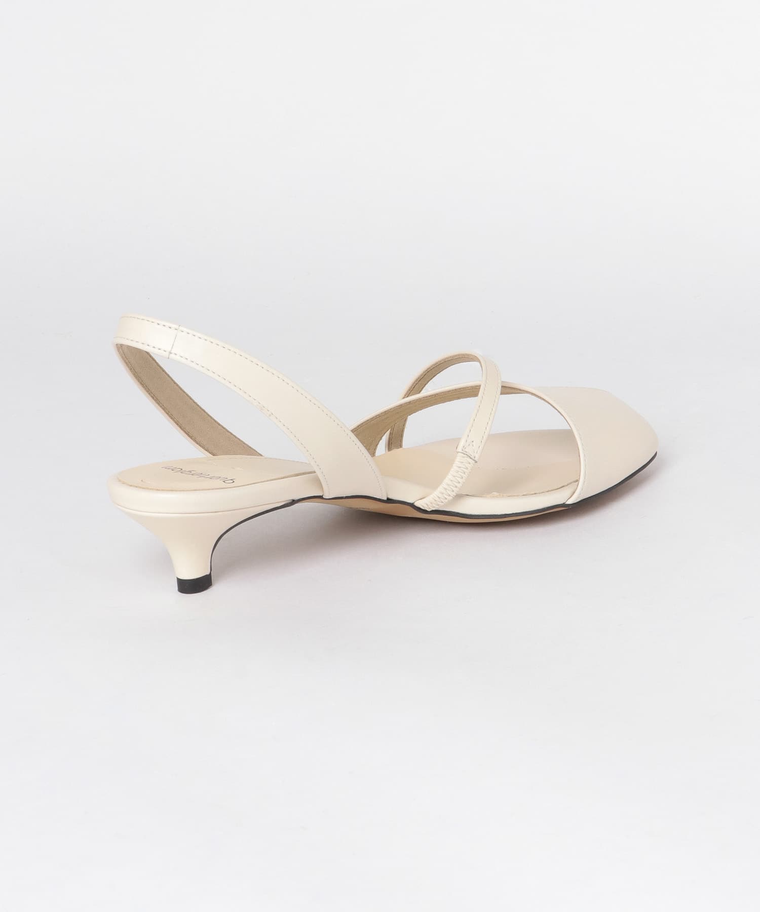 quartierglam　INSIDE COVERED SANDALS∴ IVORY 36