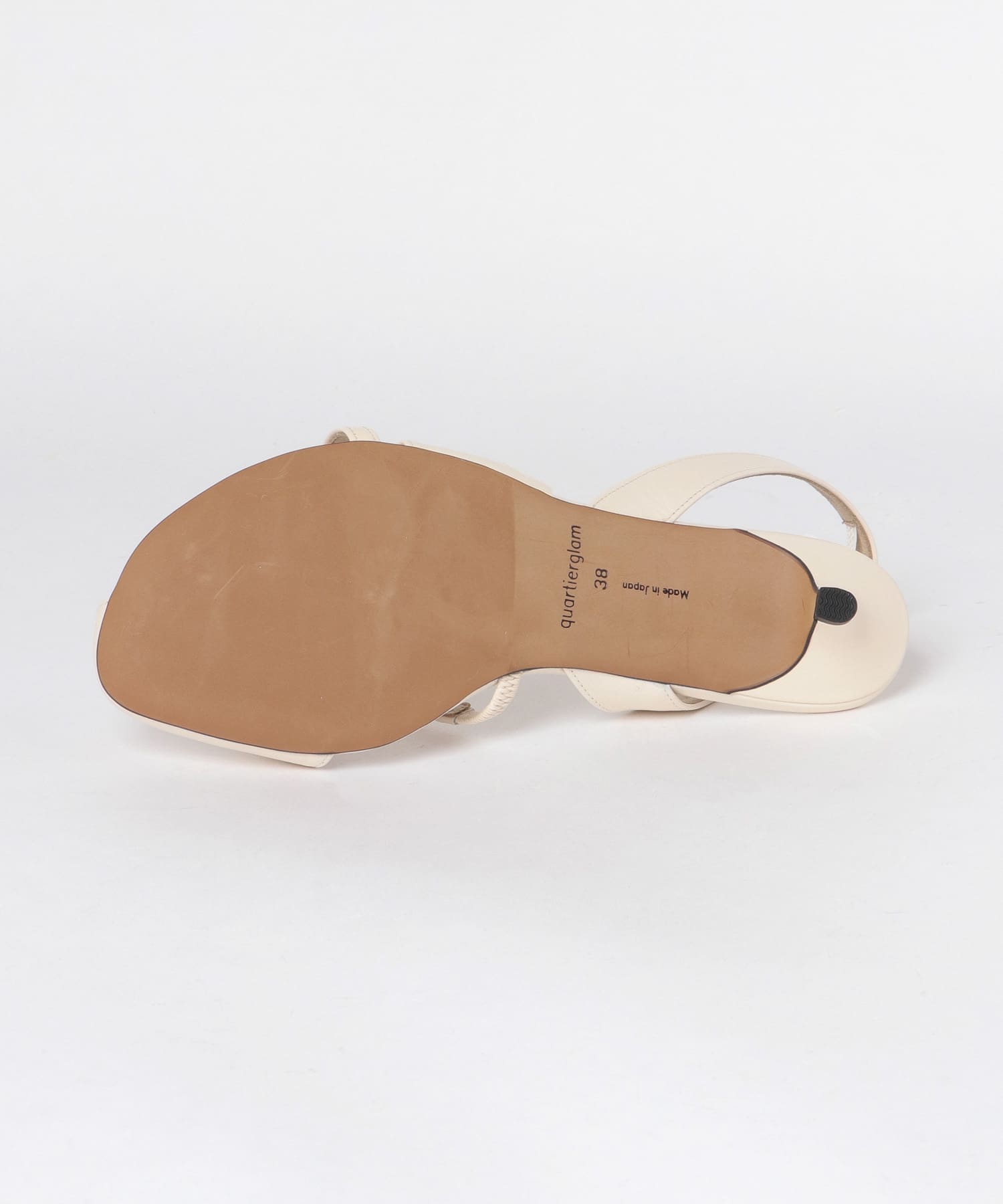 quartierglam　INSIDE COVERED SANDALS∴ IVORY 36