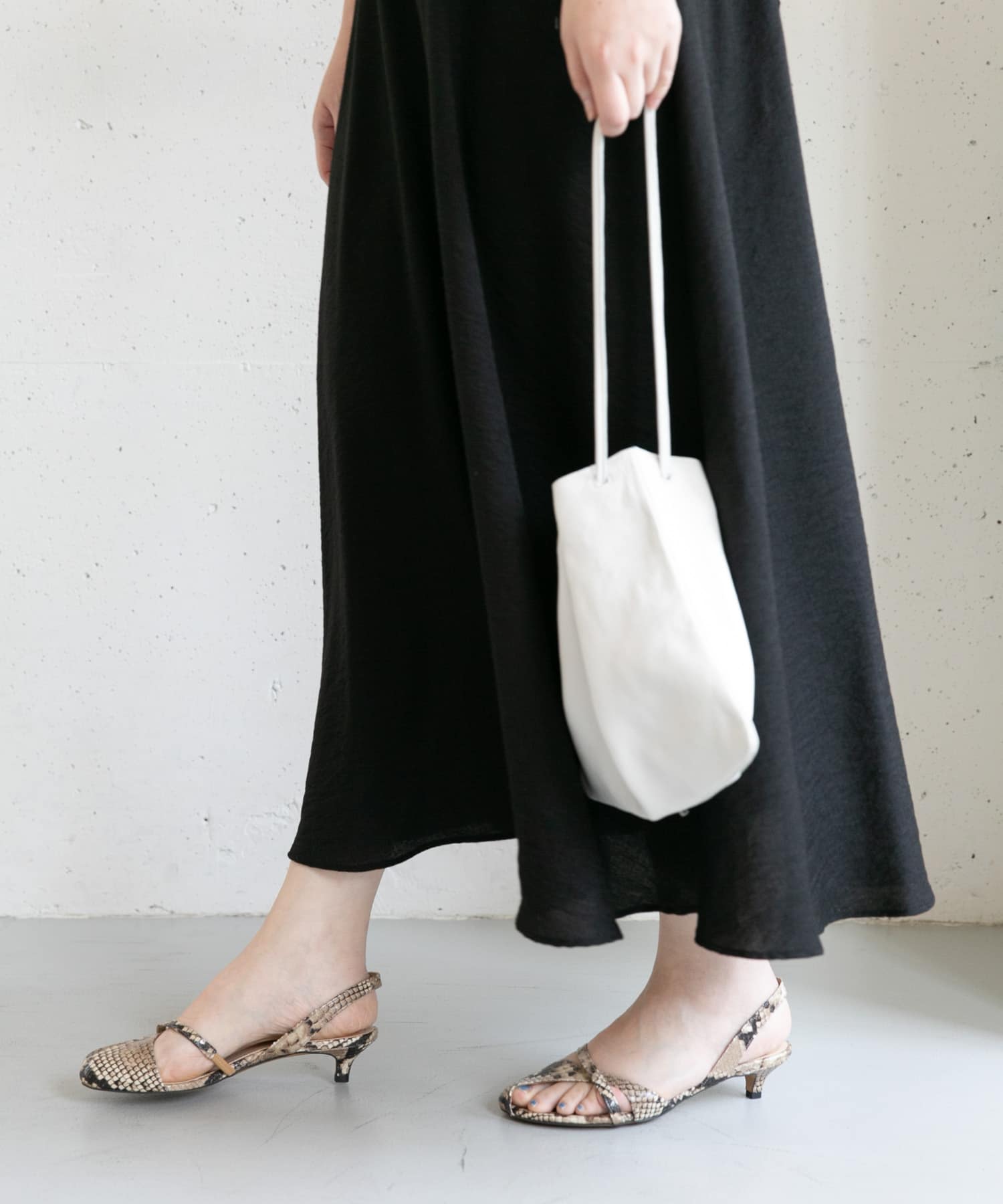 quartierglam　INSIDE COVERED SANDALS∴ PYTHON 36
