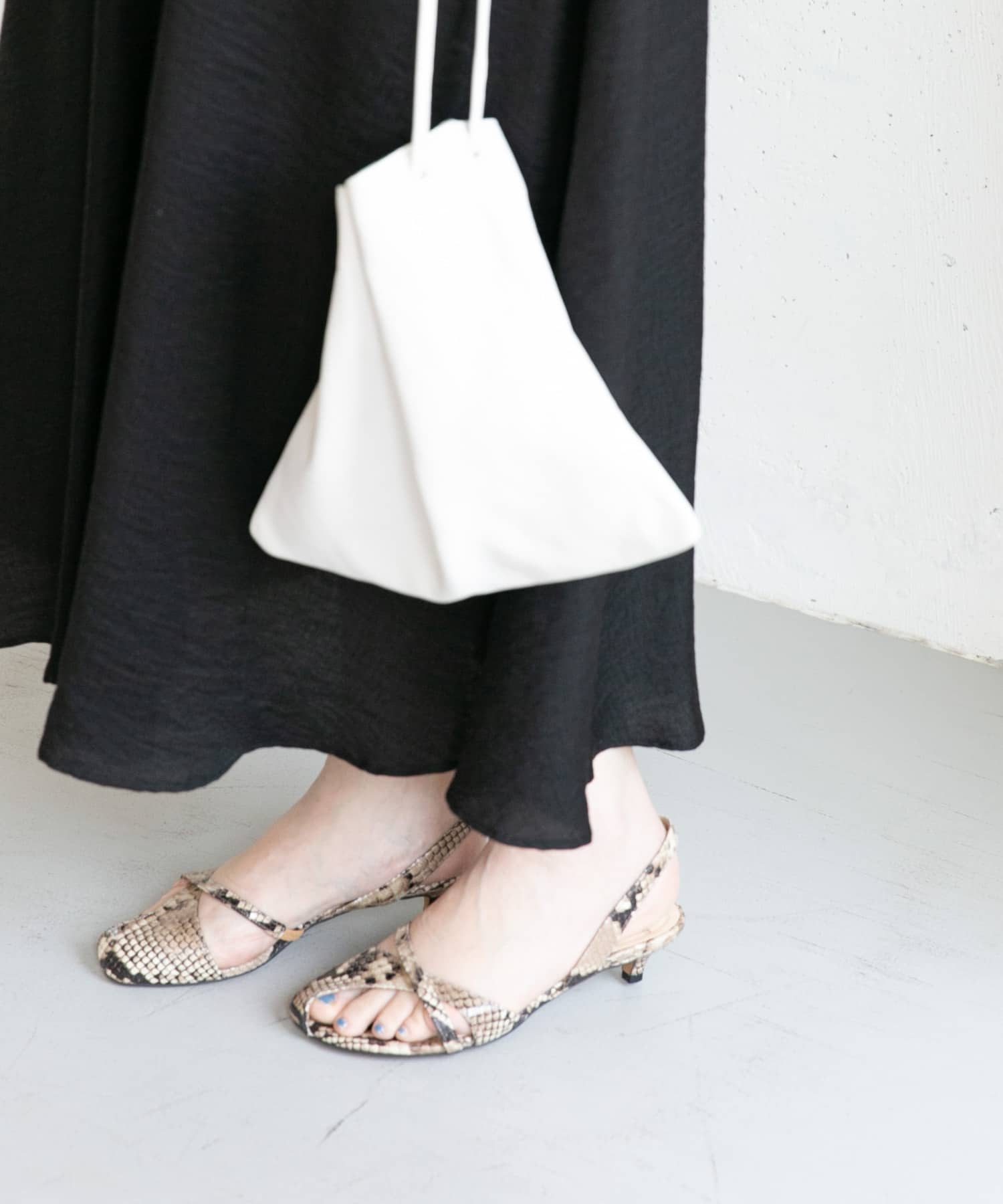 quartierglam　INSIDE COVERED SANDALS∴ PYTHON 36