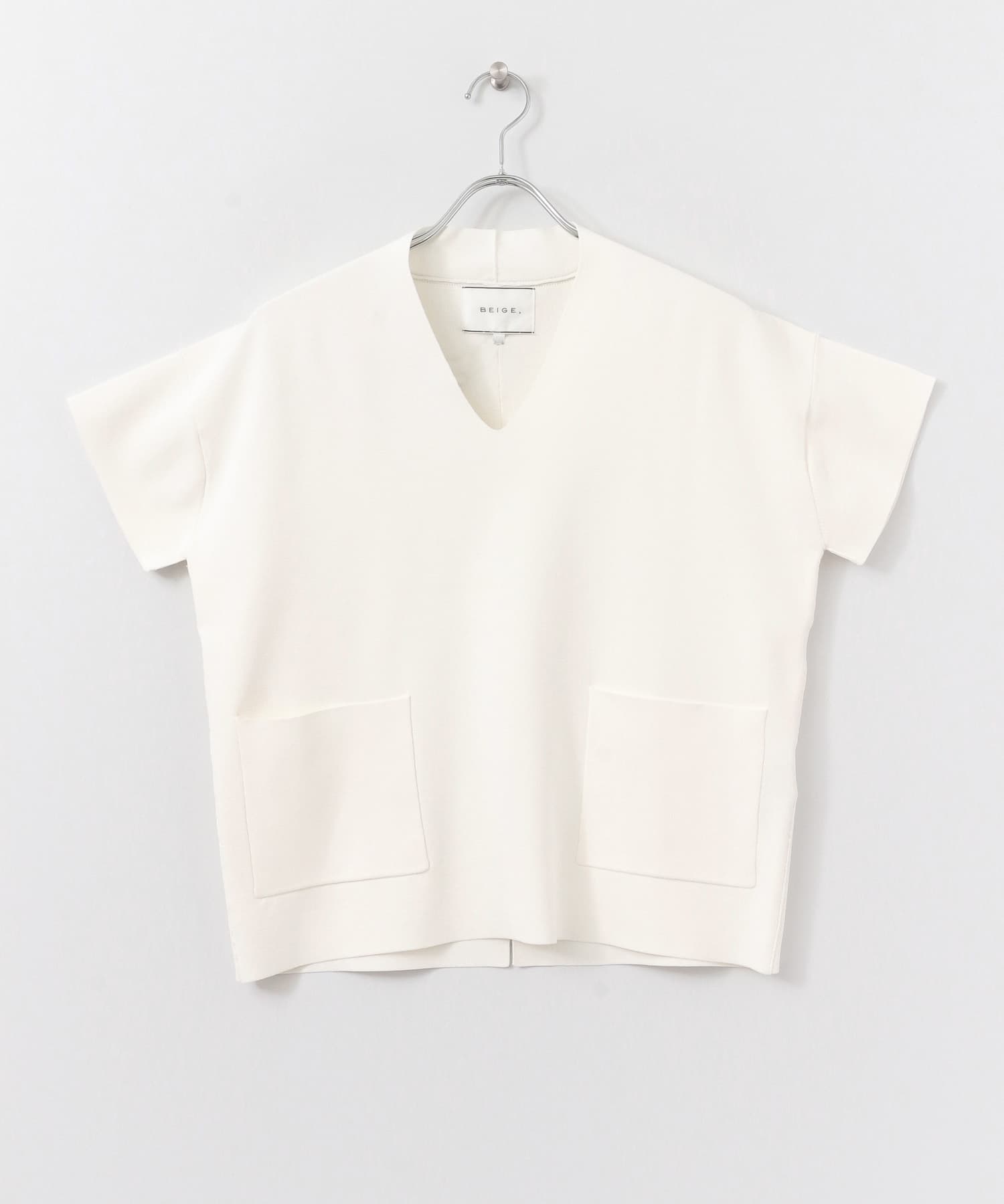 BEIGE,　ORTUM KNIT 01 WHITE 4