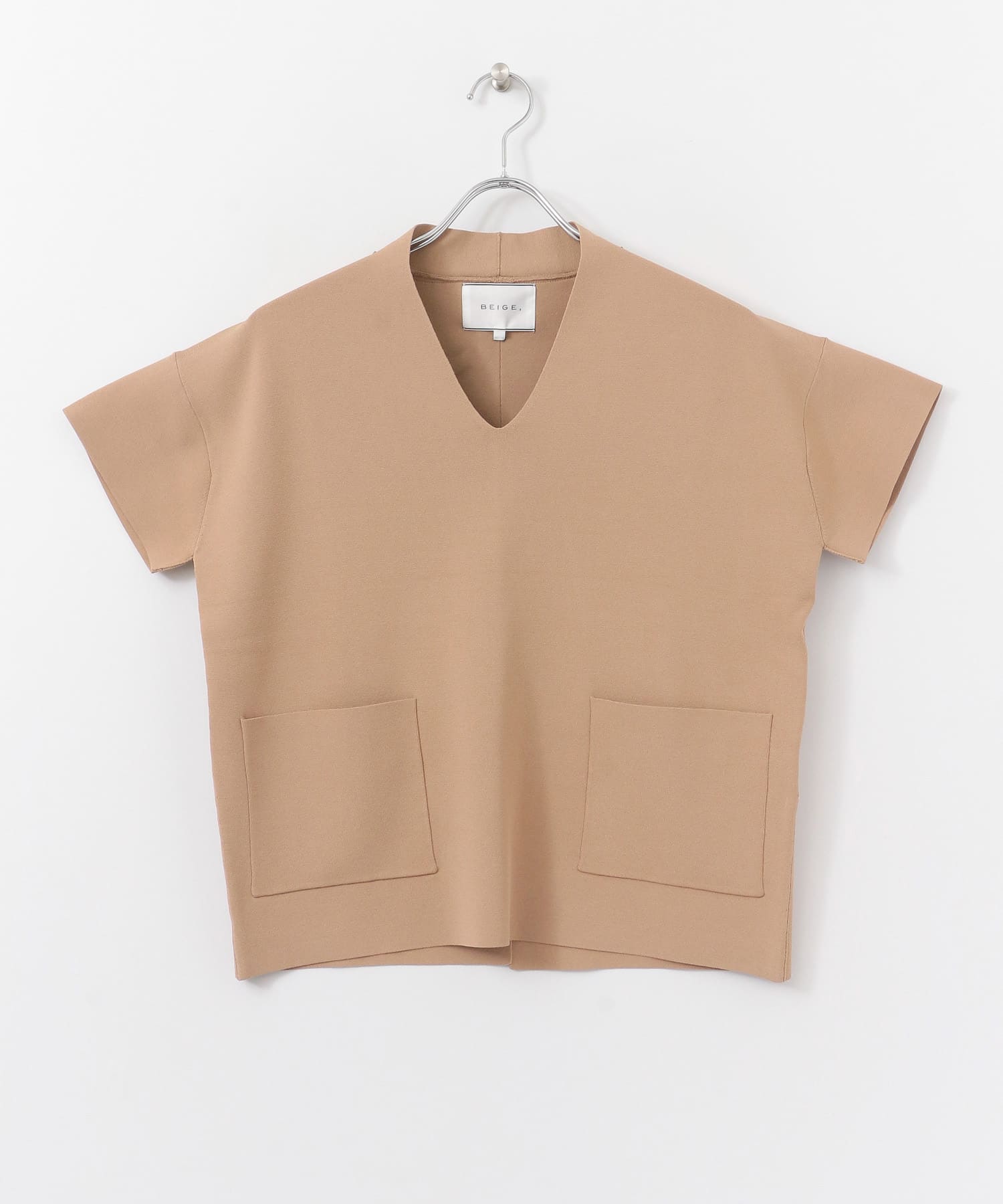 BEIGE,　ORTUM KNIT 34 CAMEL 4