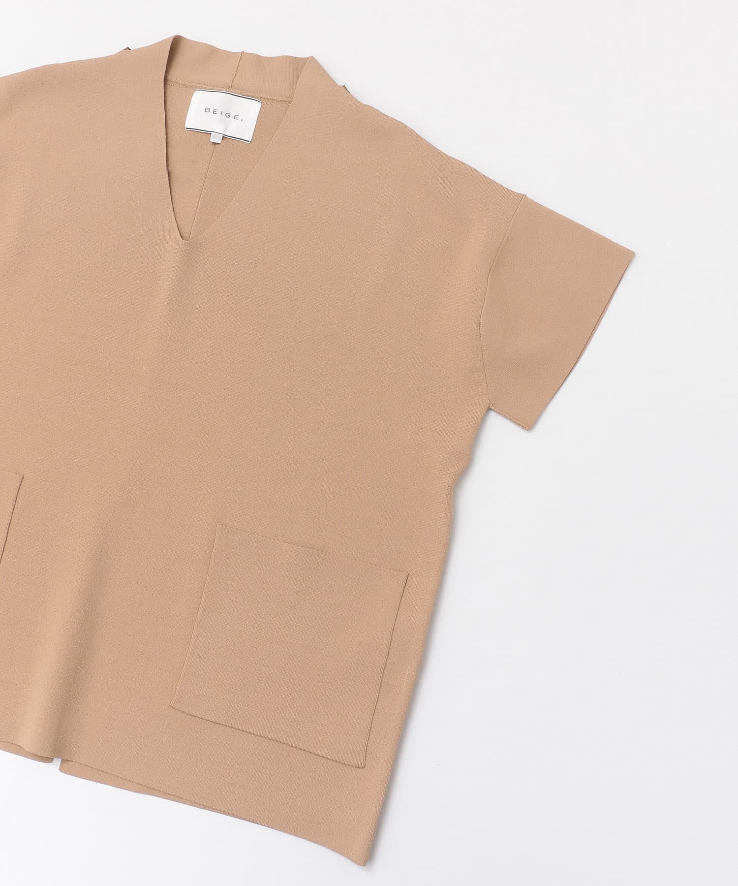BEIGE,　ORTUM KNIT 34 CAMEL 4