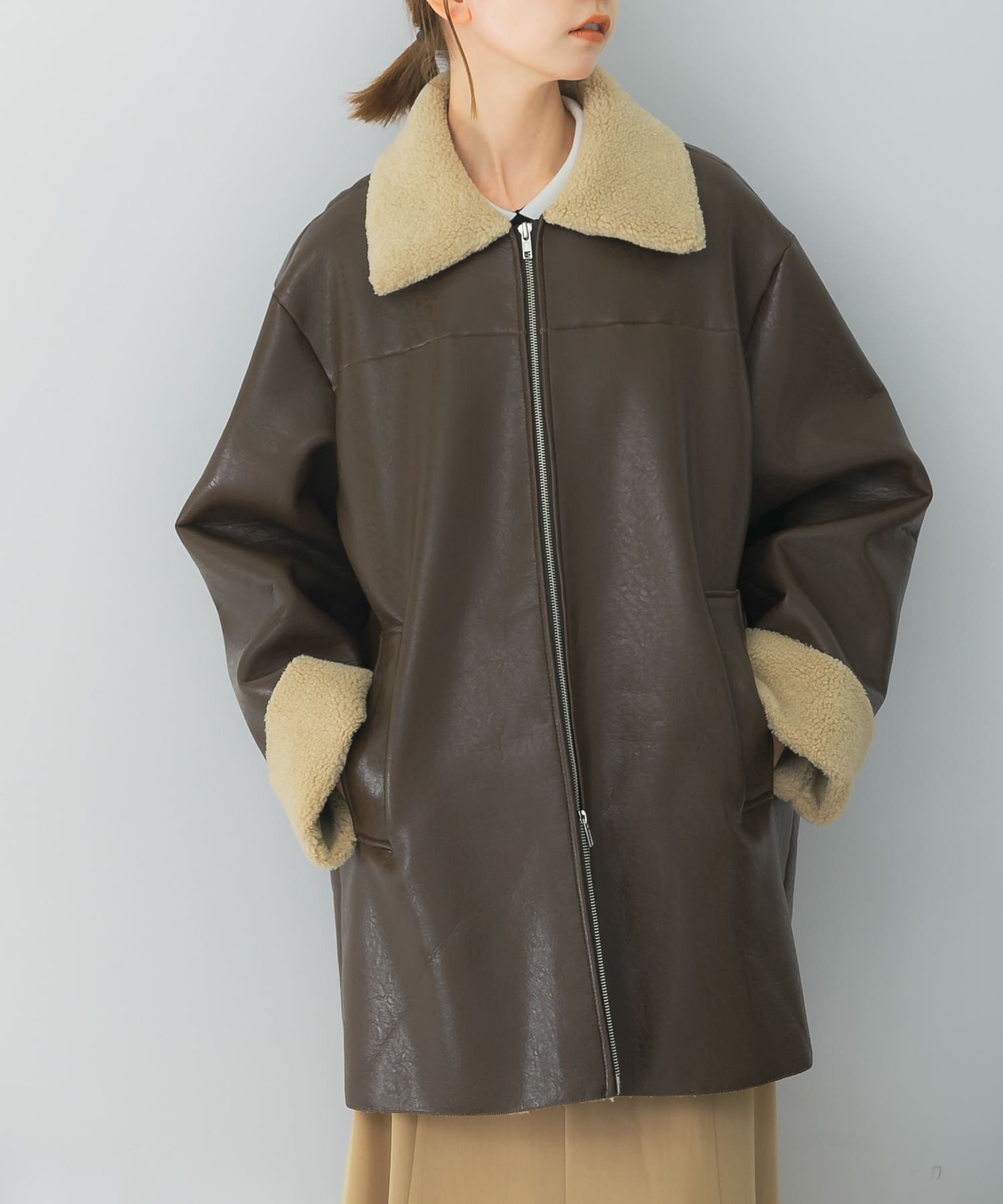 le　fauxleathermustanghalfcoat