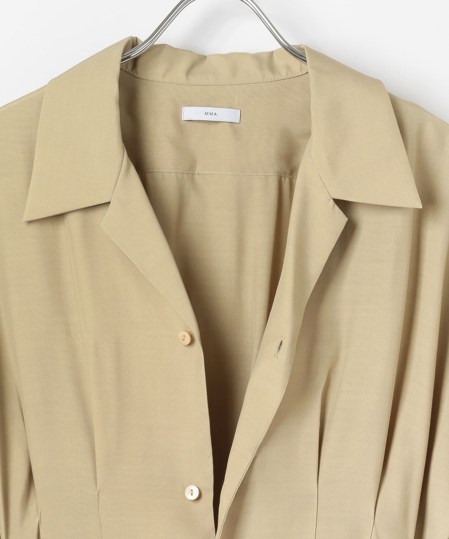 M/M ATTACHMENT　SHIRTS BEIGE 1