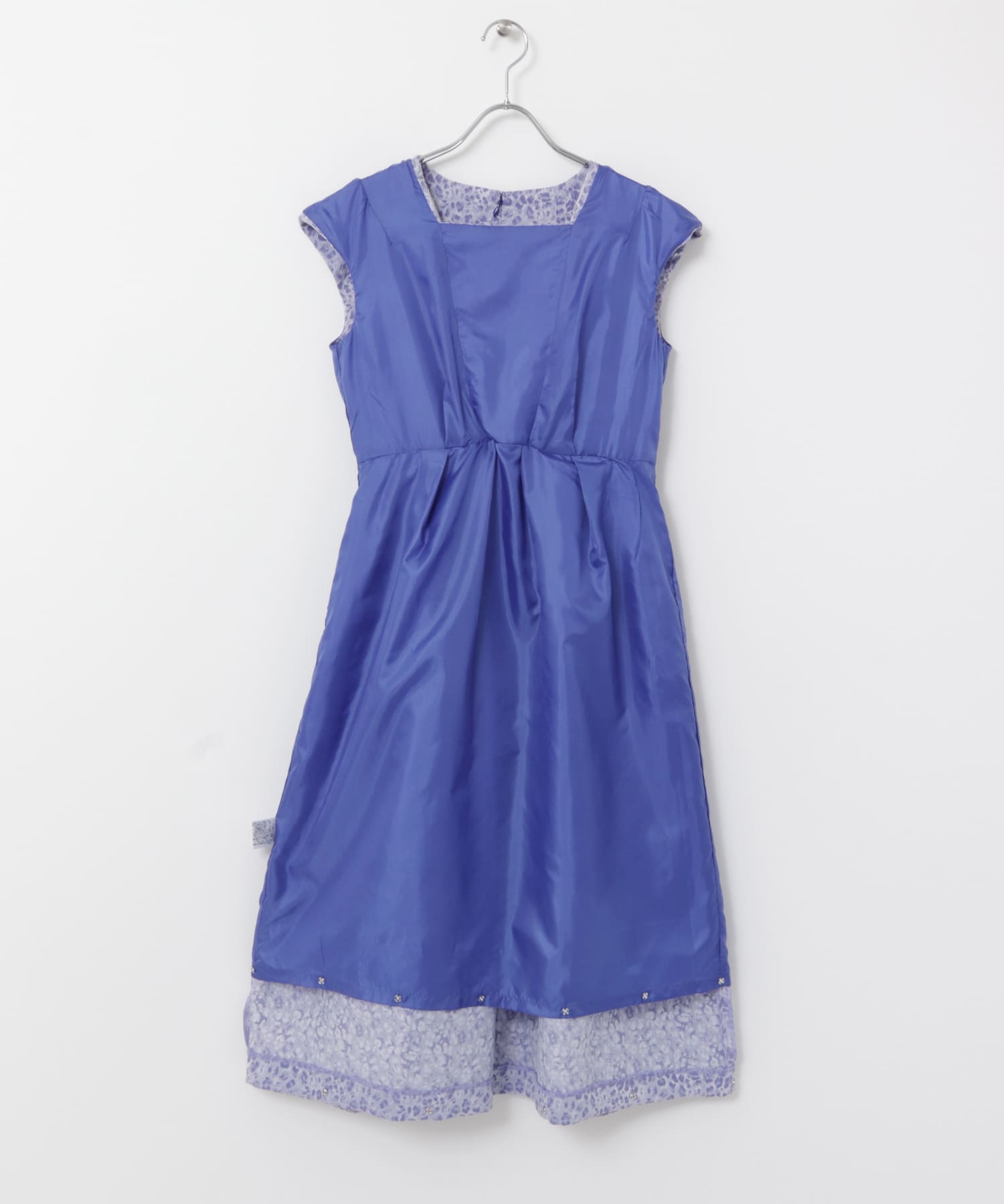 『別注』Chaco×ROSSO　ジャガード2WAYドレス blue FREE