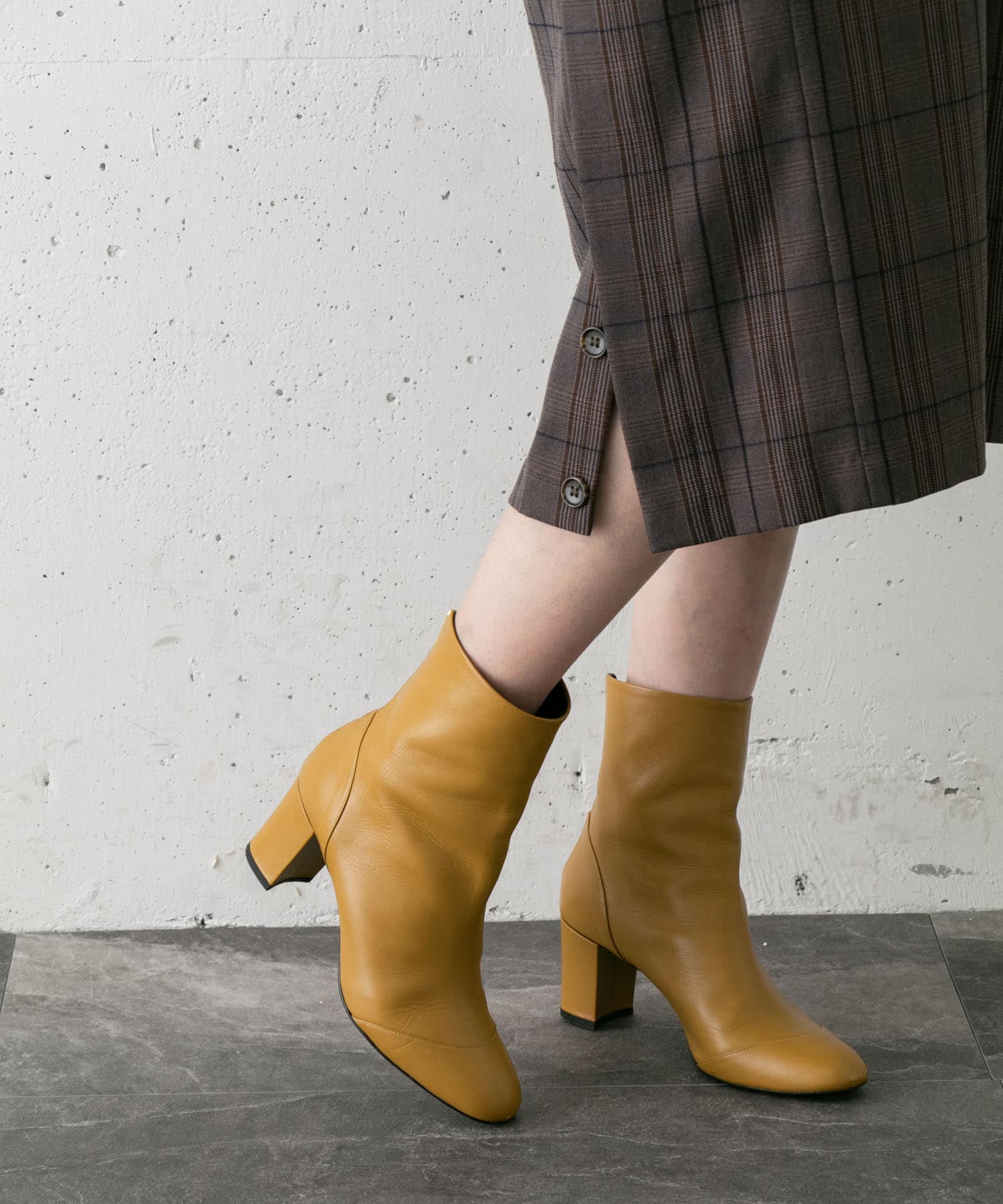 ombre　ミドルブーツ∴ MUSTARD 35.5
