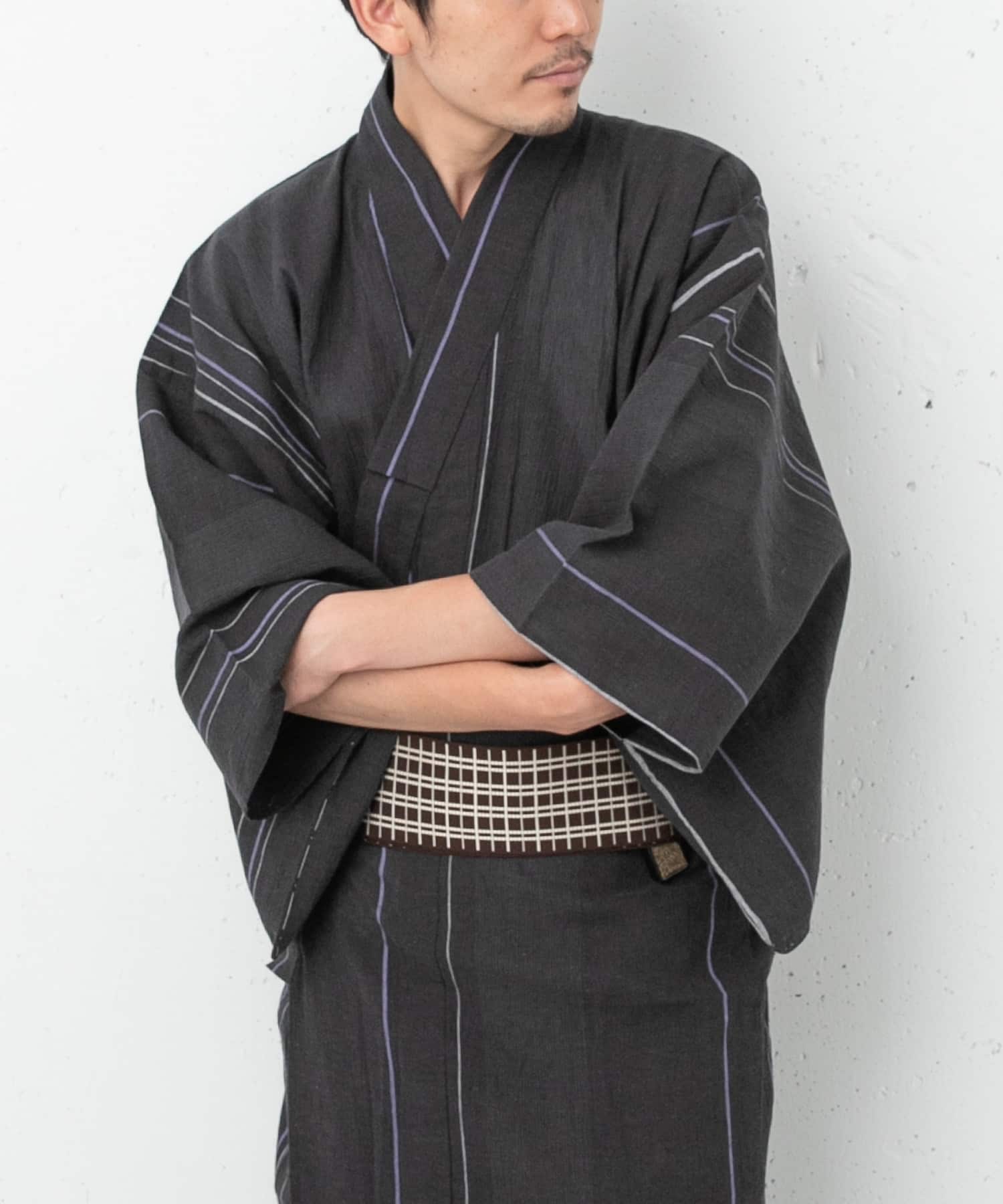 紳士ゆかた 綿麻