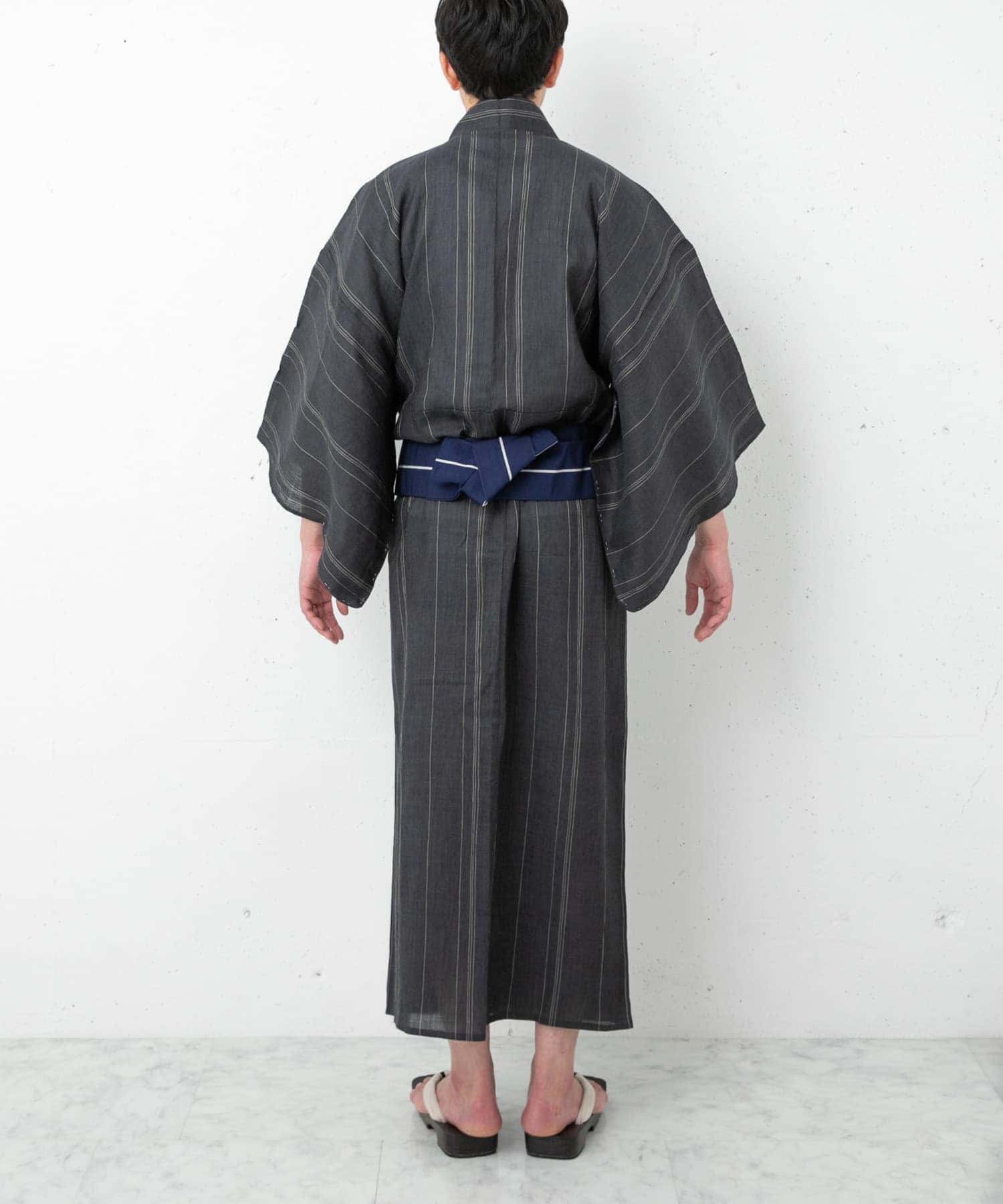 紳士ゆかた 本麻 紺 M