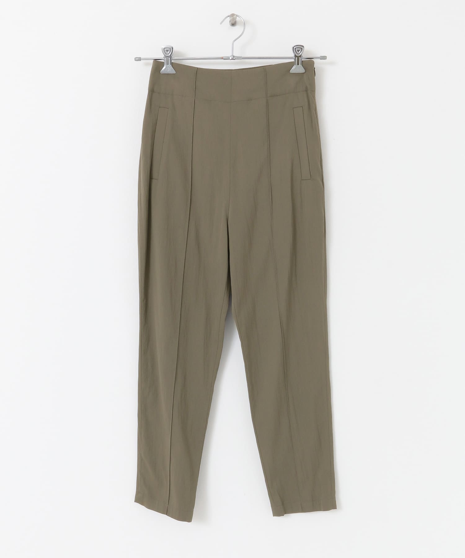 ピンタックテーパードパンツ KHAKI 38